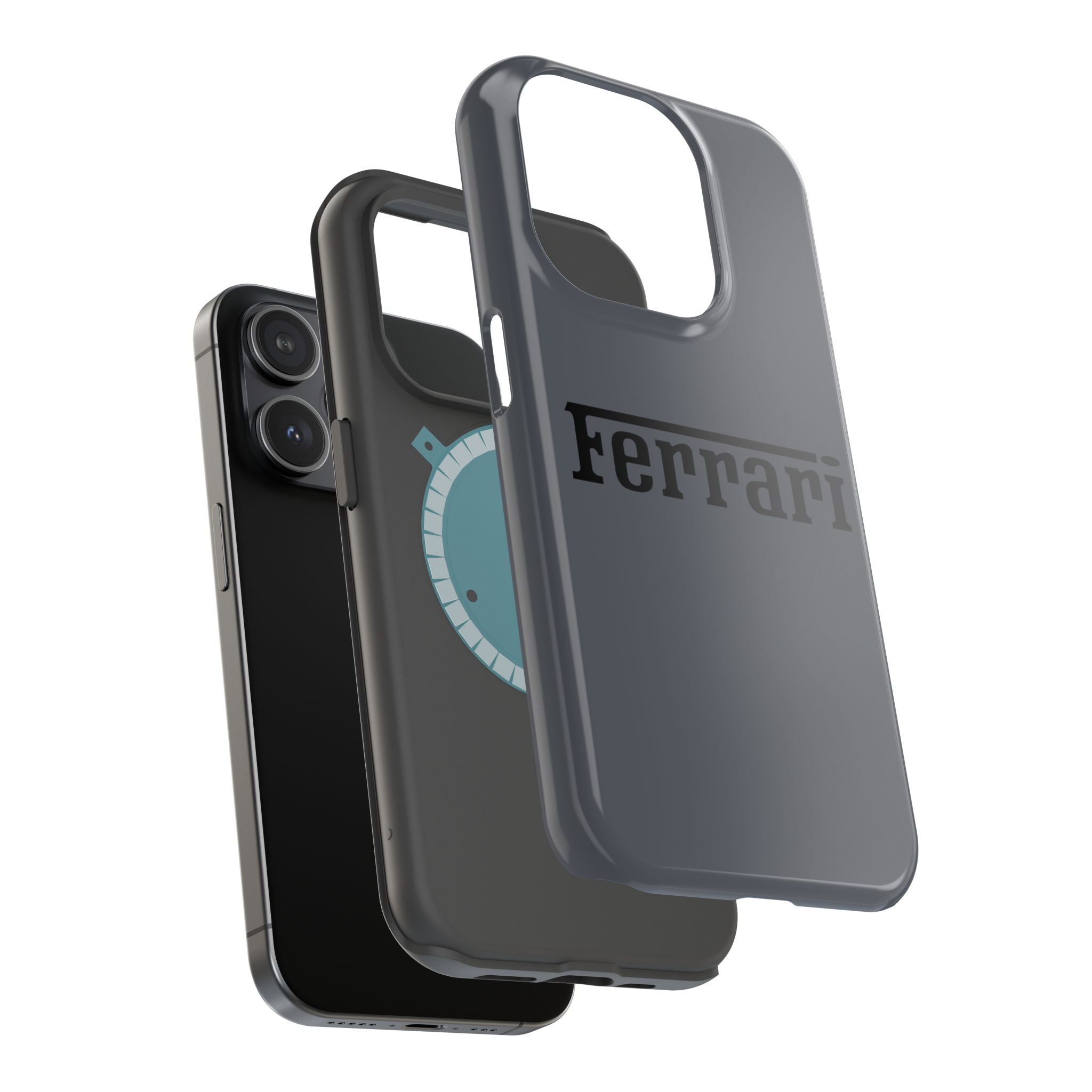 Ferrari Grigio Silverstone inspired Magnetic Tough Cases