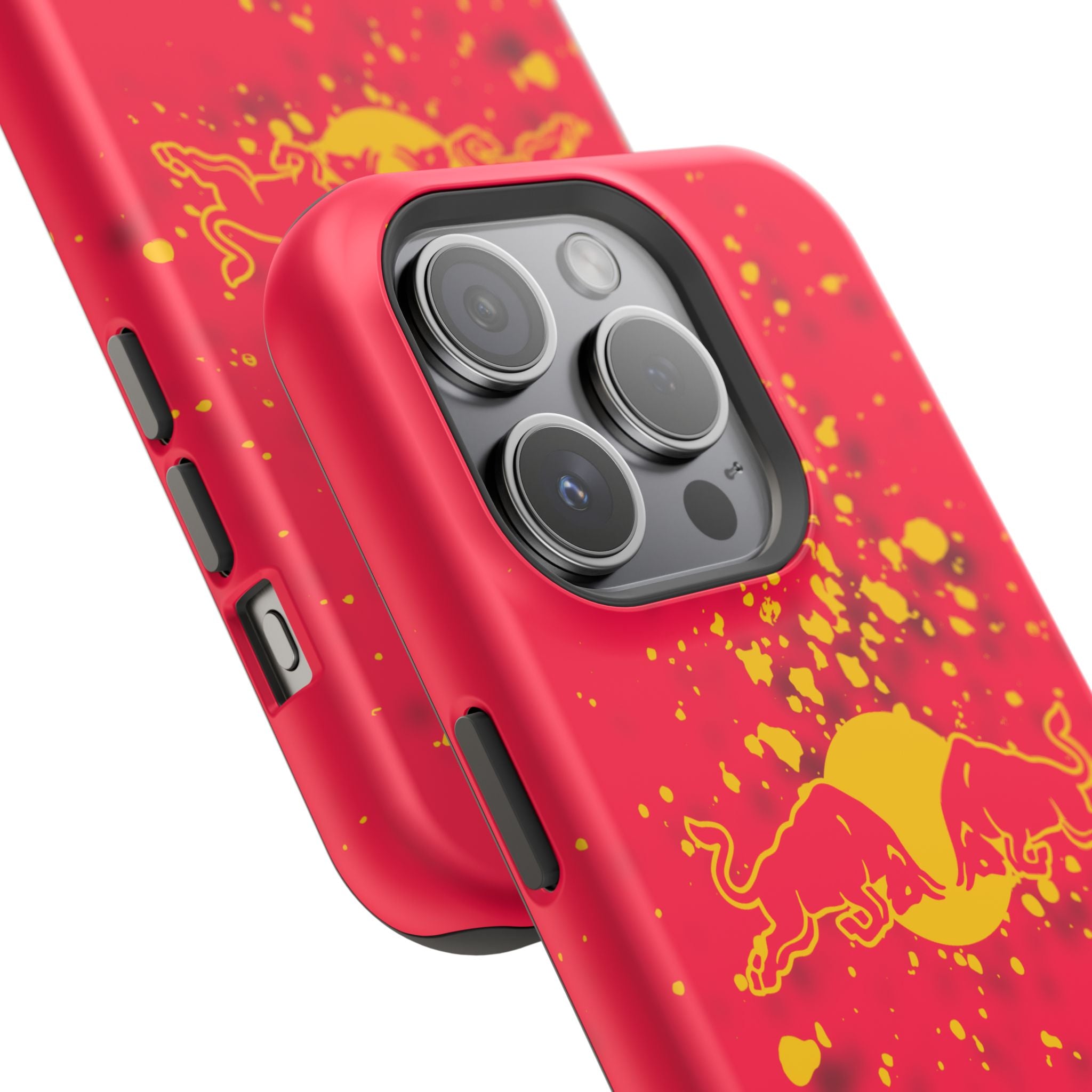 Red Bull with yellow splash inspired Magnetic Tough Cases