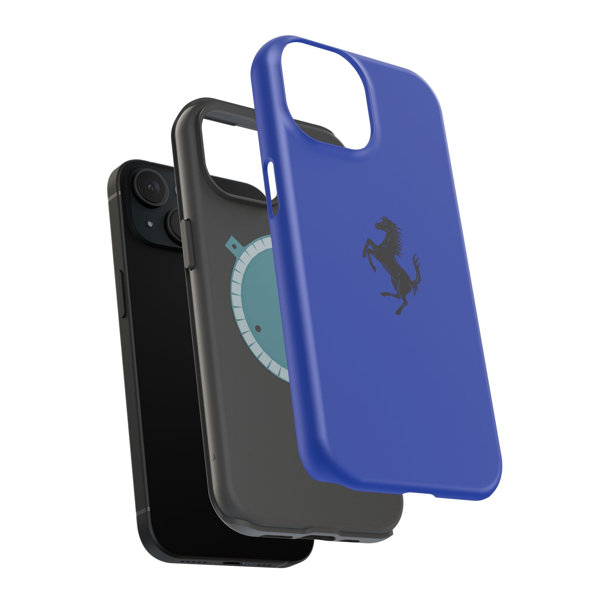 Ferrari horse blu Tour de France inspired Magnetic Tough Cases