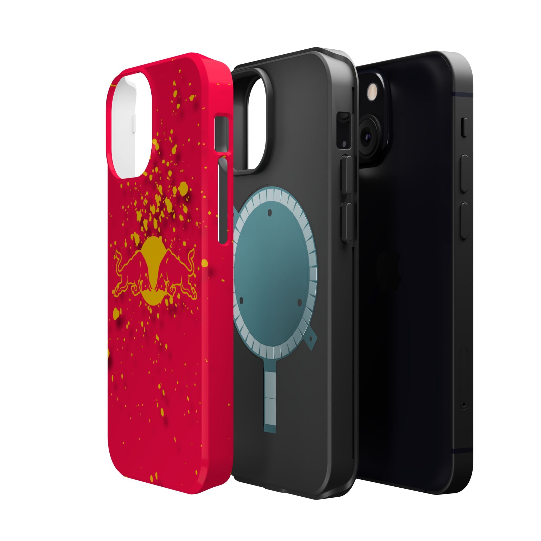 Red Bull with yellow splash inspired Magnetic Tough Cases
