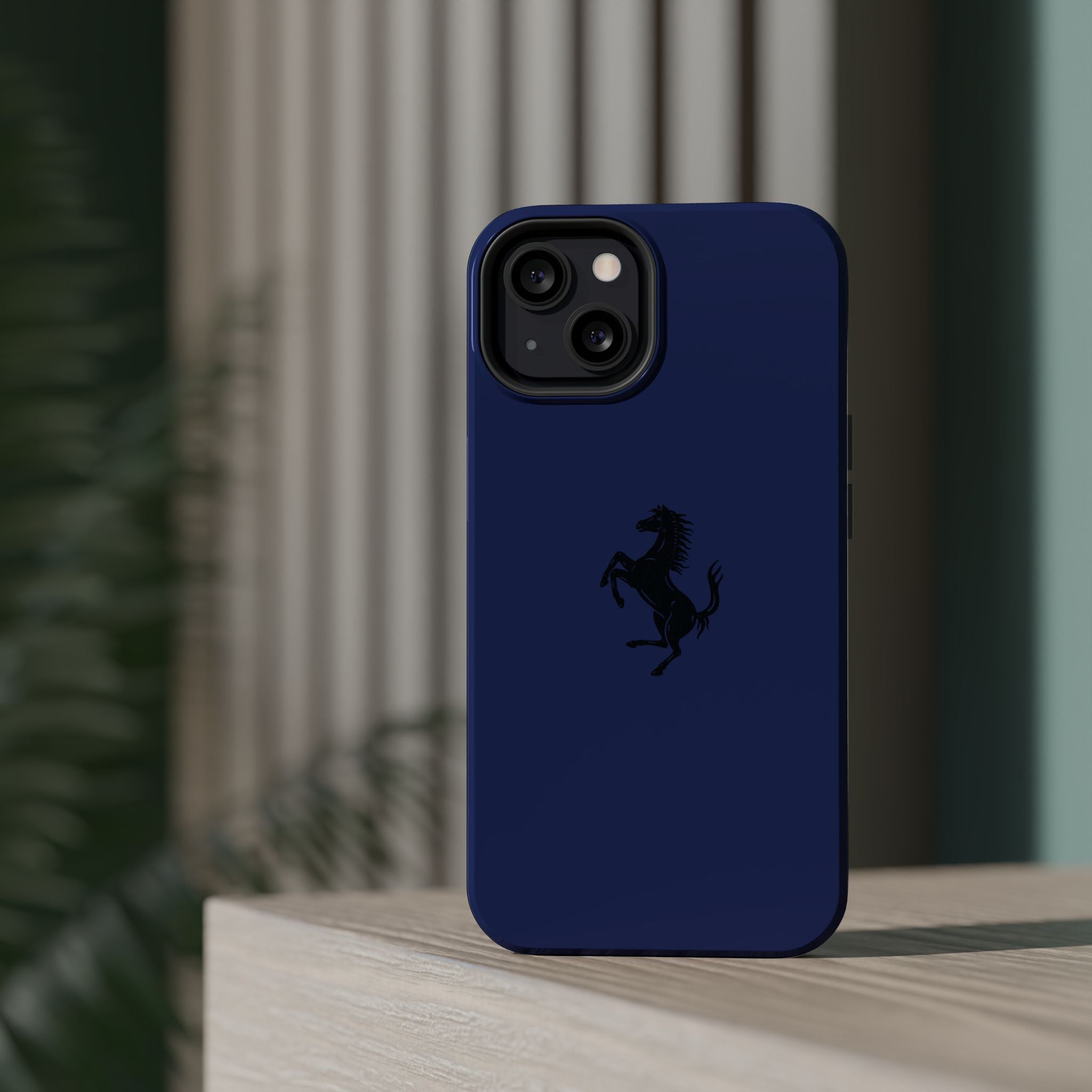 Ferrari horse blu pozzi inspired Magnetic Tough Cases