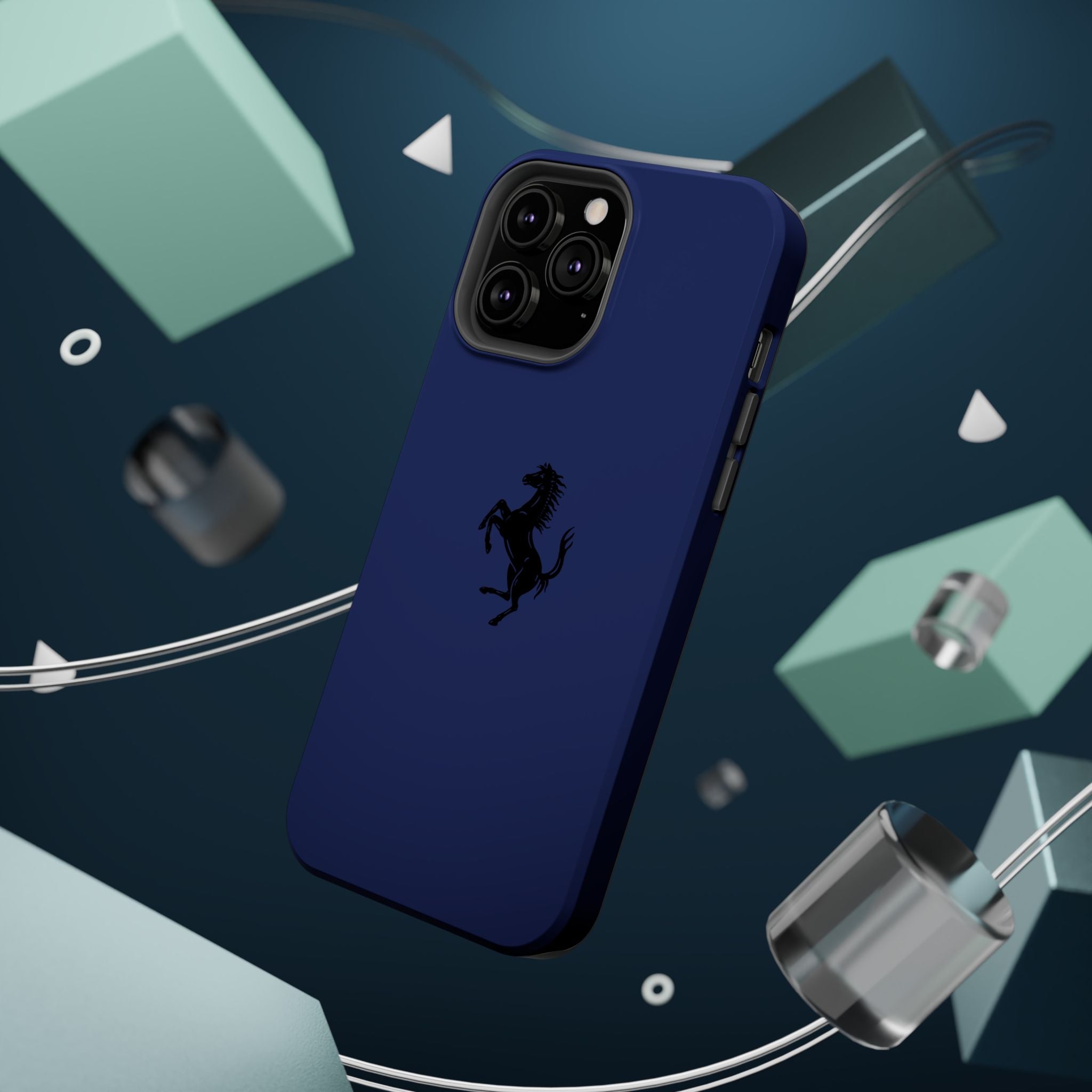 Ferrari horse blu pozzi inspired Magnetic Tough Cases