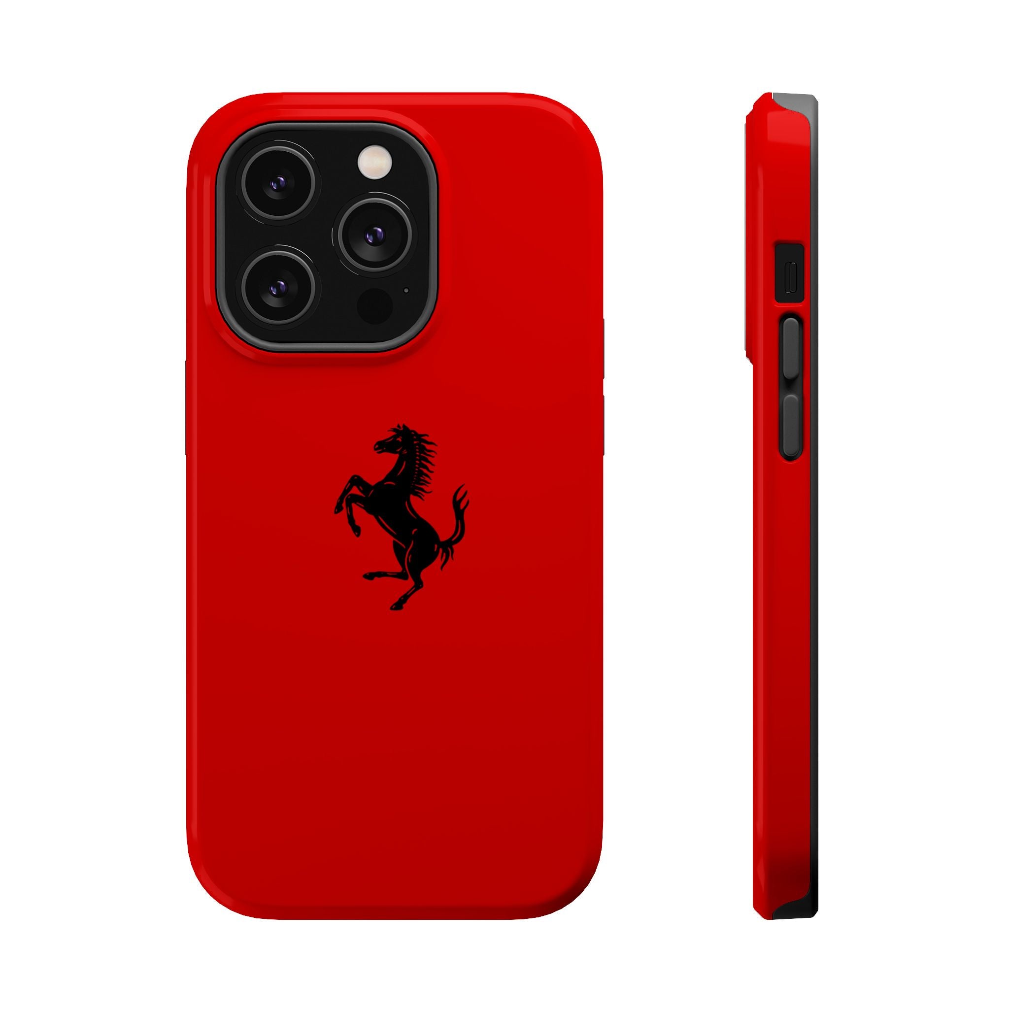 Ferrari horse Rosso Corsa inspired Magnetic Tough Cases