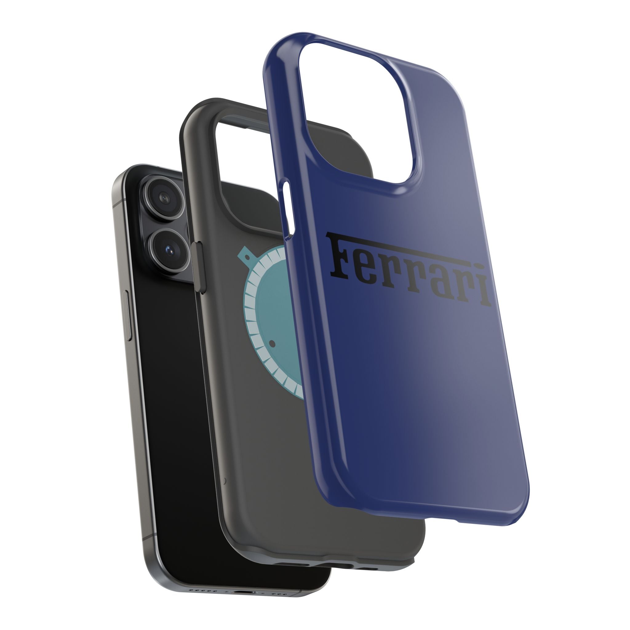 Ferrari Blu Pozzi inspired Magnetic Tough Cases