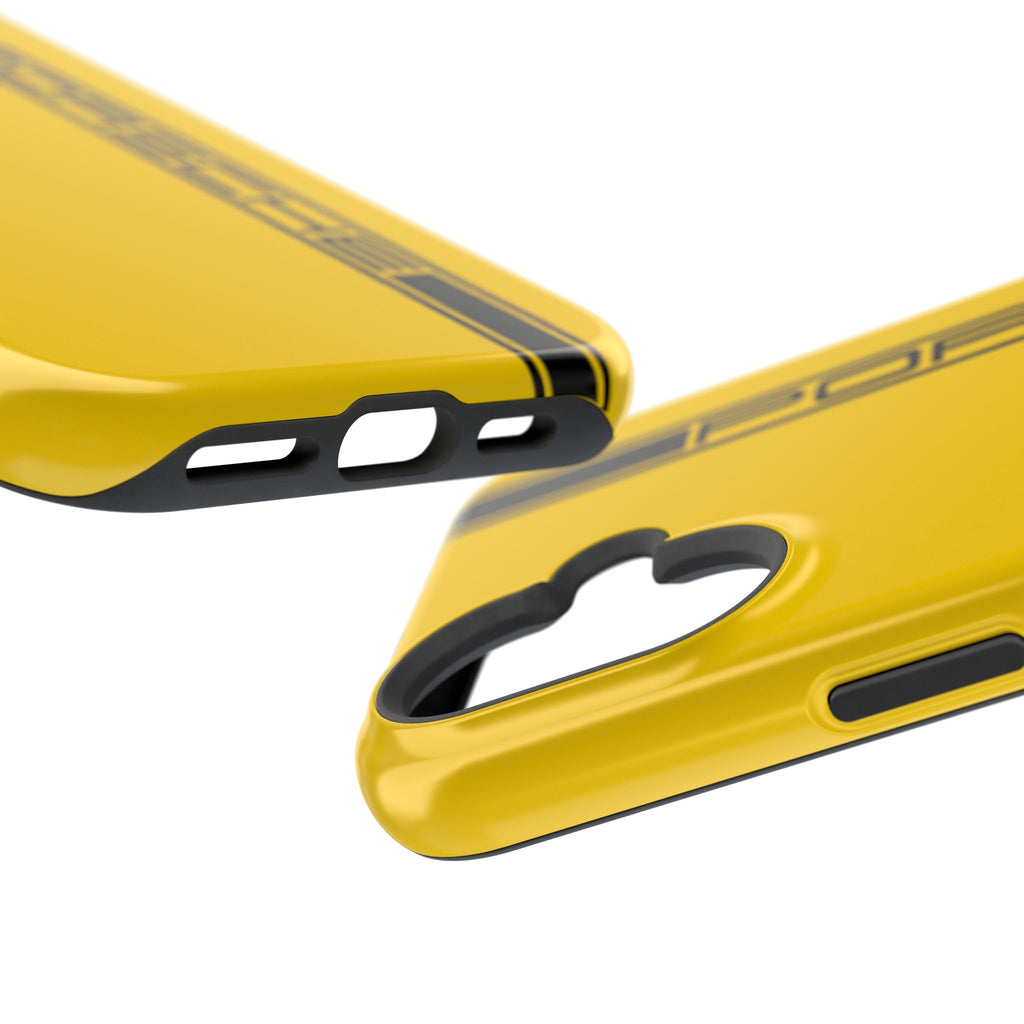 Porsche Speed yellow inspired Magnetic Tough Cases