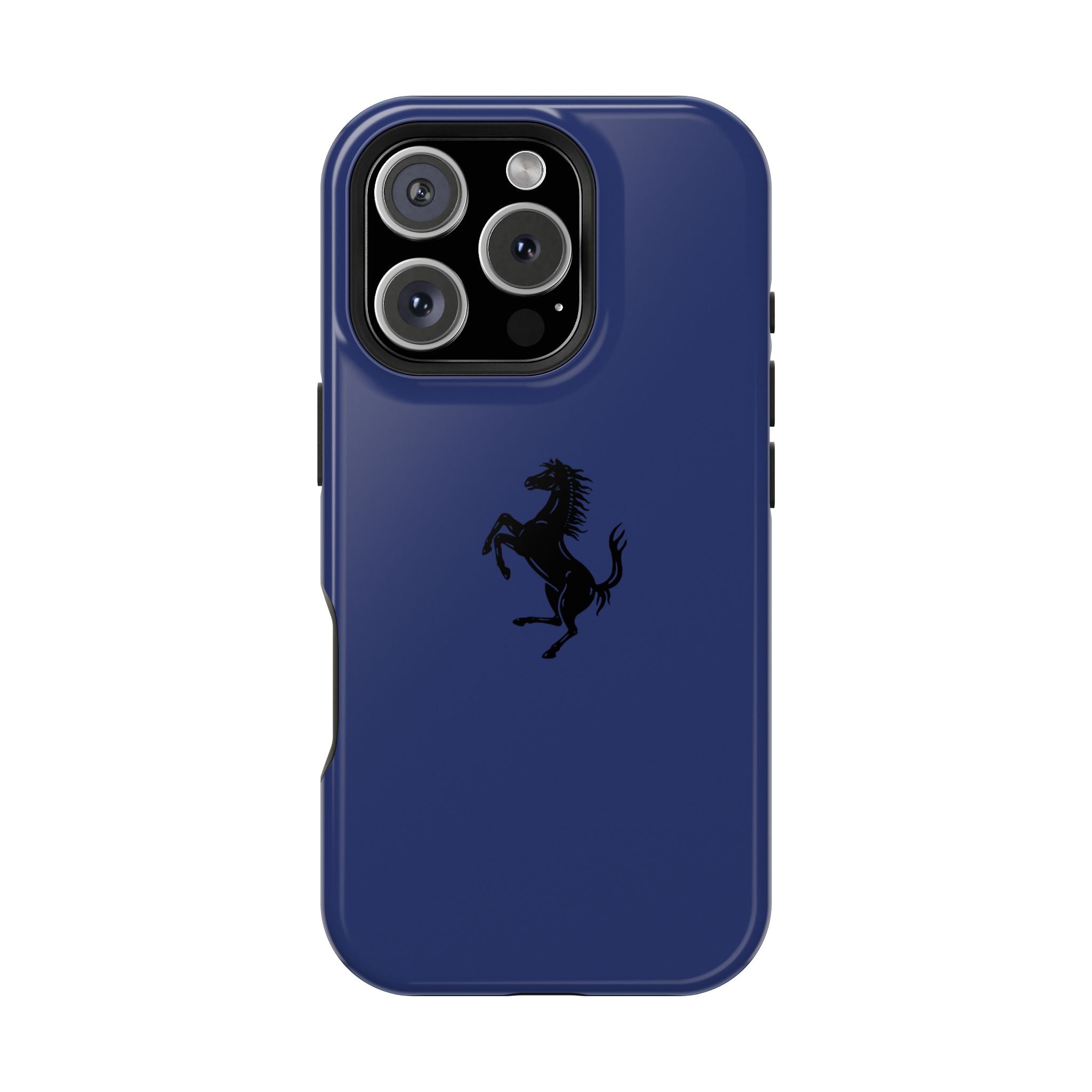 Ferrari horse Blue pozzi inspired Magnetic Tough Cases