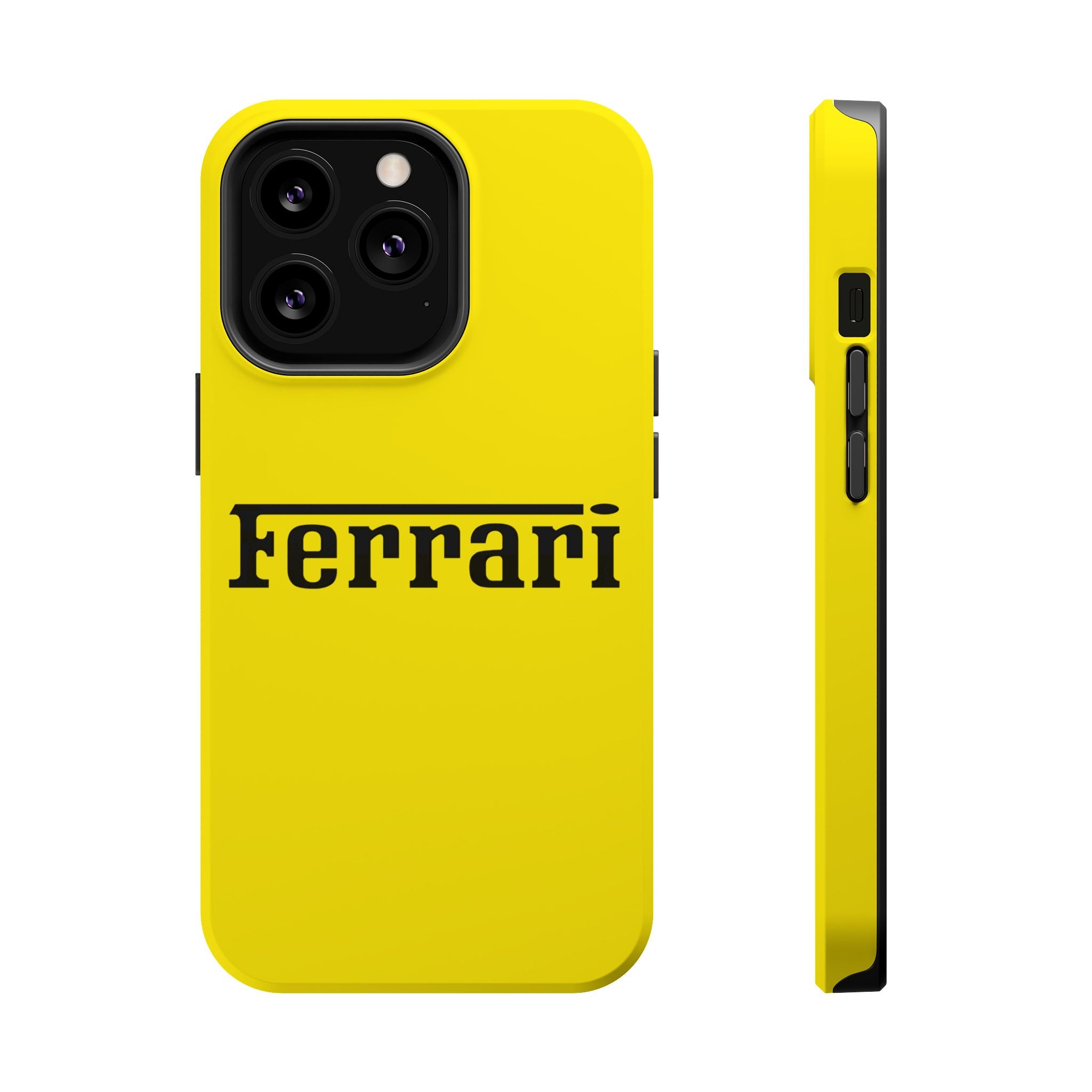 Ferrari Giallo Modena Inspired Magnetic Tough Cases
