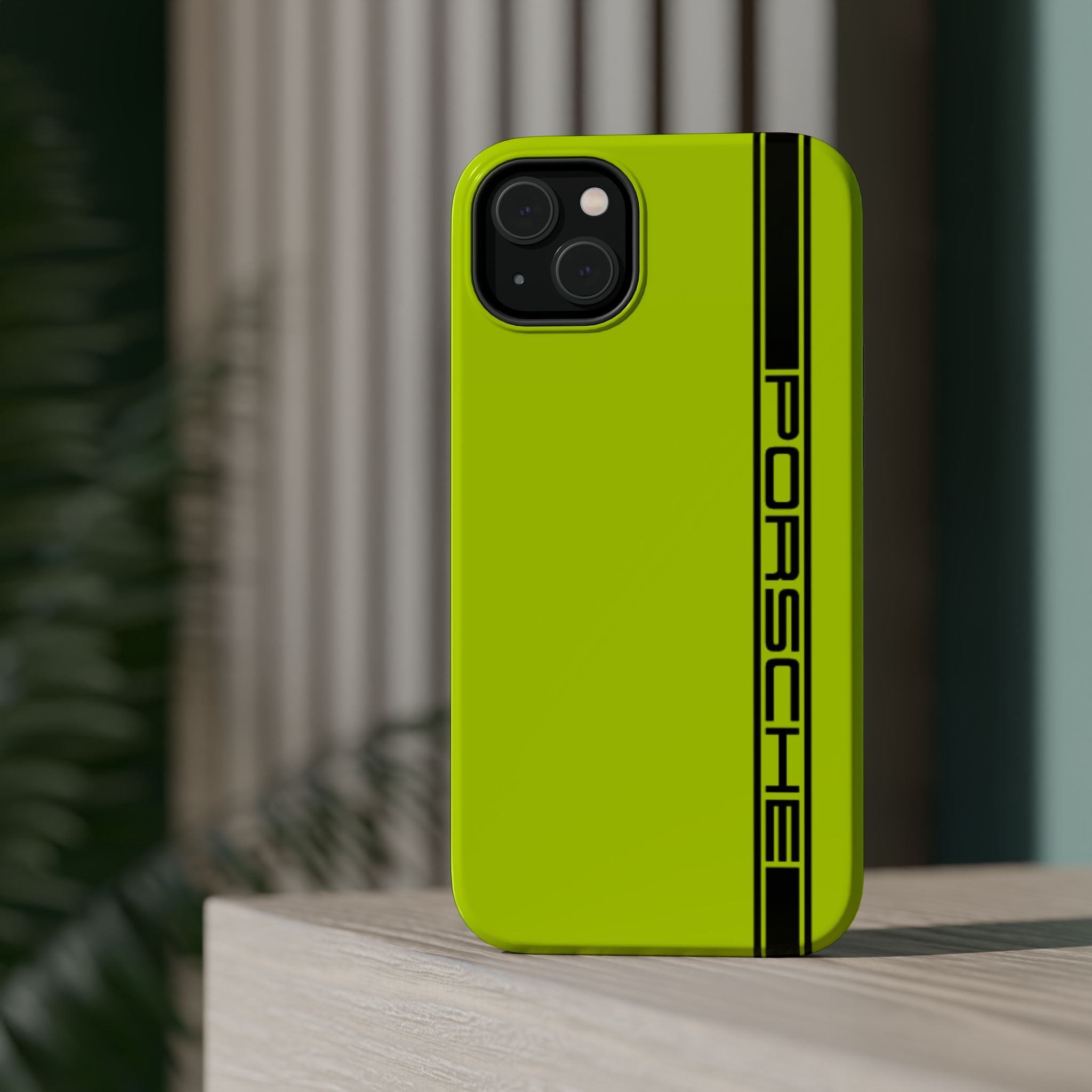 Porsche Acid Green Magnetic Tough Cases