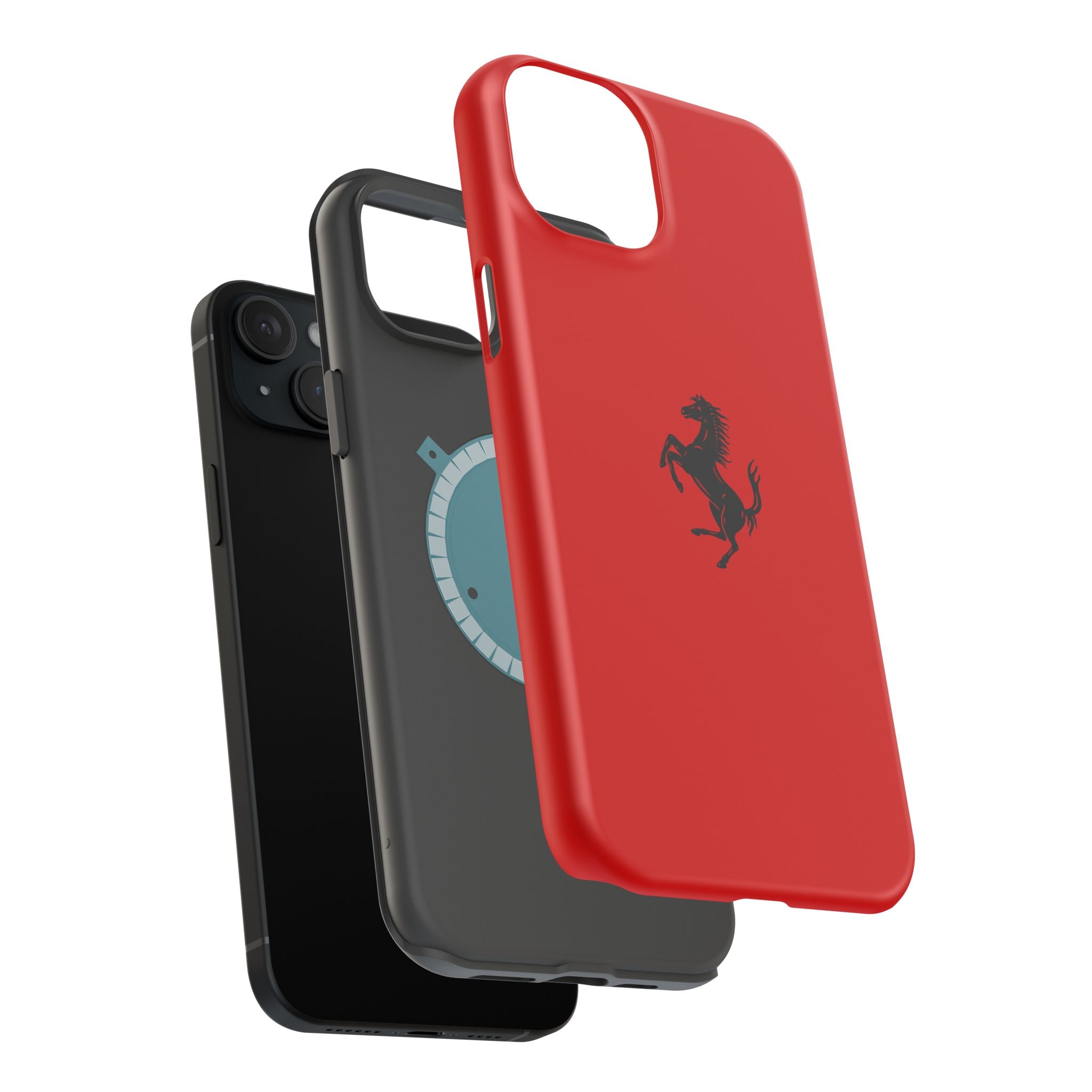 Ferrari horse Rosso Corsa inspired Magnetic Tough Cases