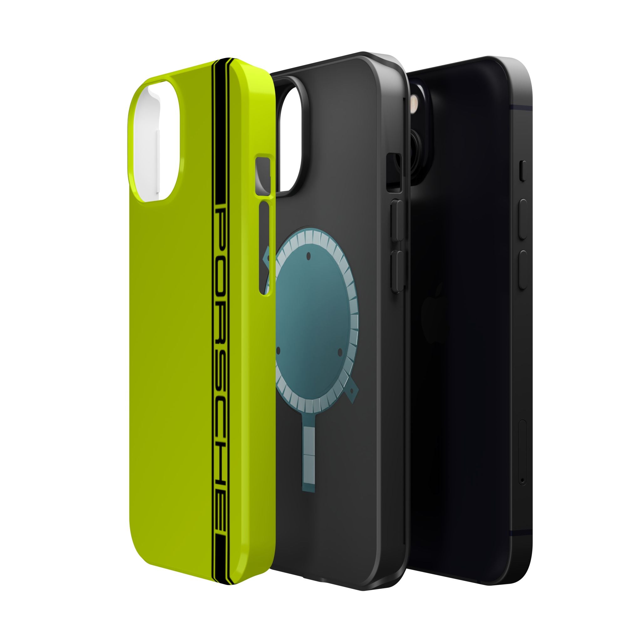 Porsche Acid Green Magnetic Tough Cases