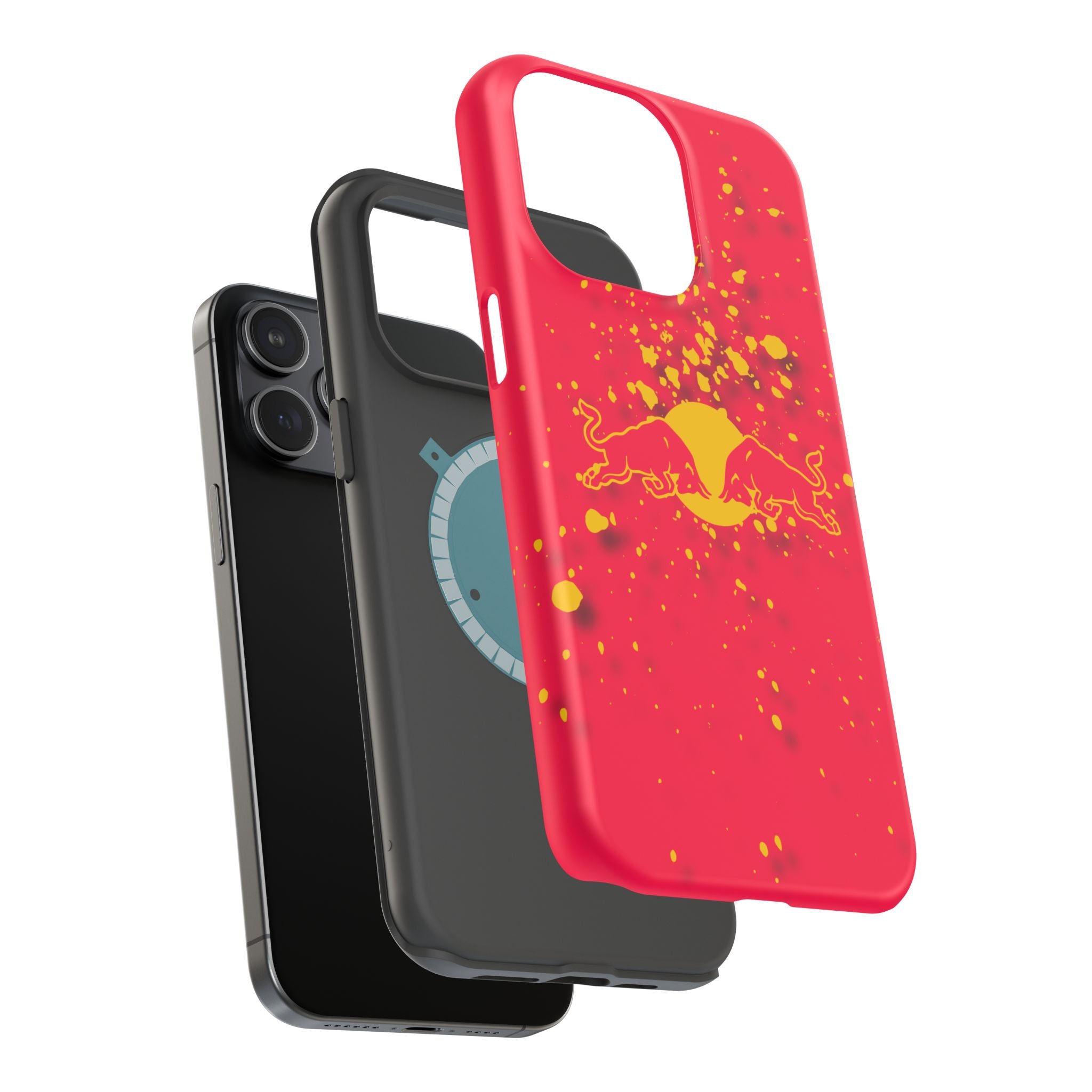 Red Bull with yellow splash inspired Magnetic Tough Cases
