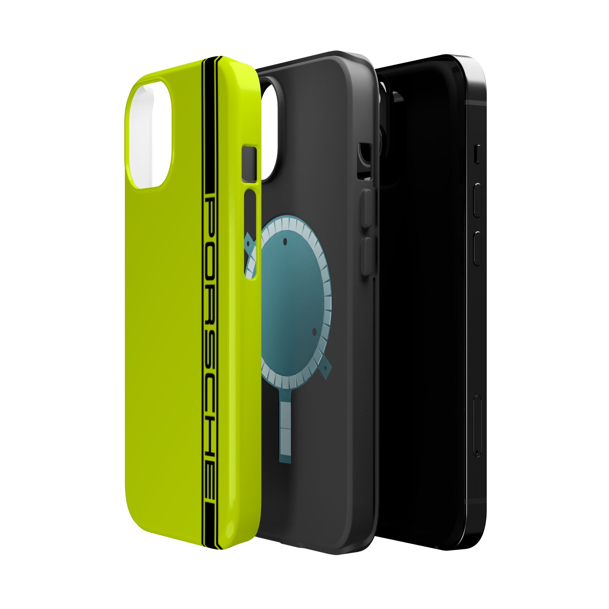 Porsche Acid Green Magnetic Tough Cases
