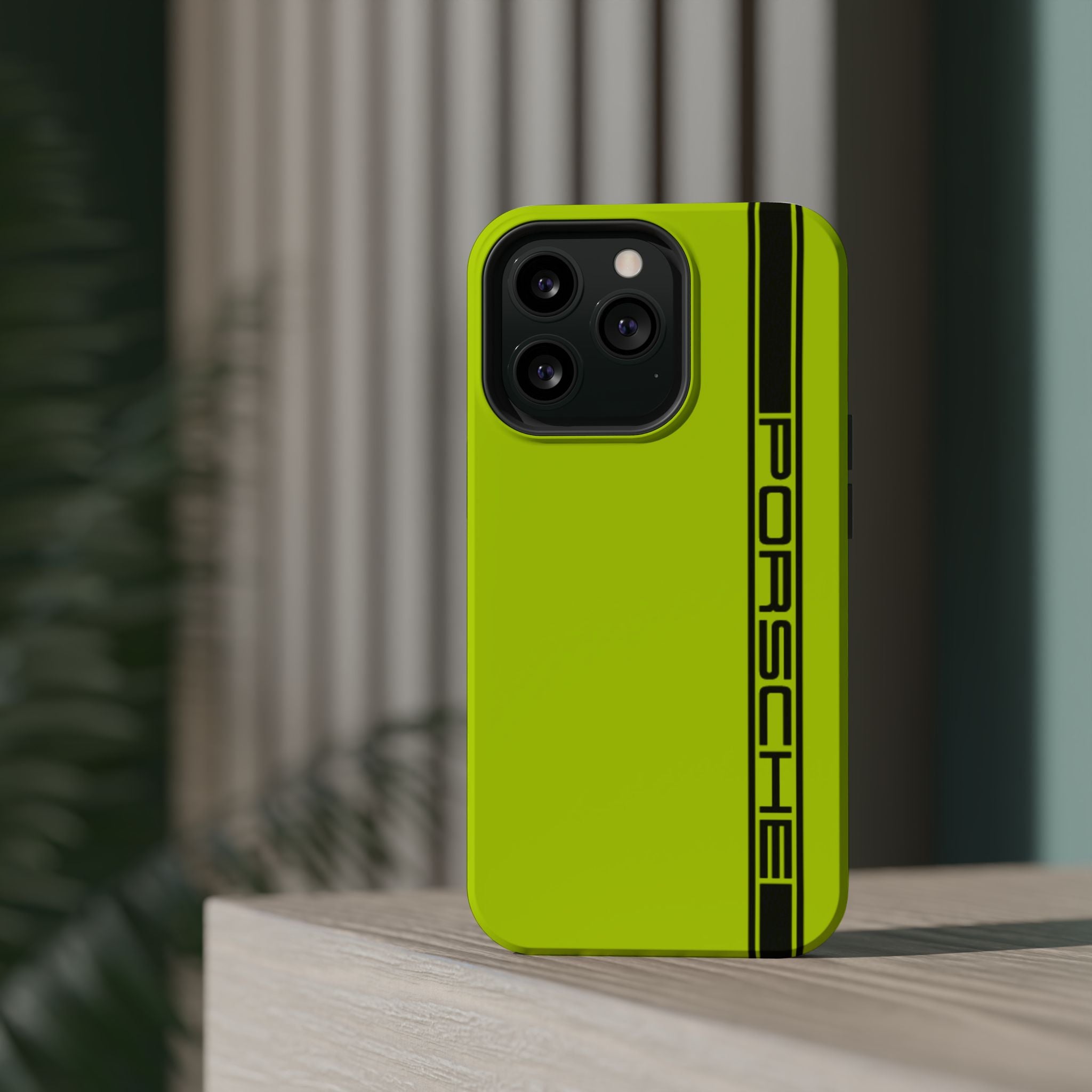 Porsche Acid Green Magnetic Tough Cases