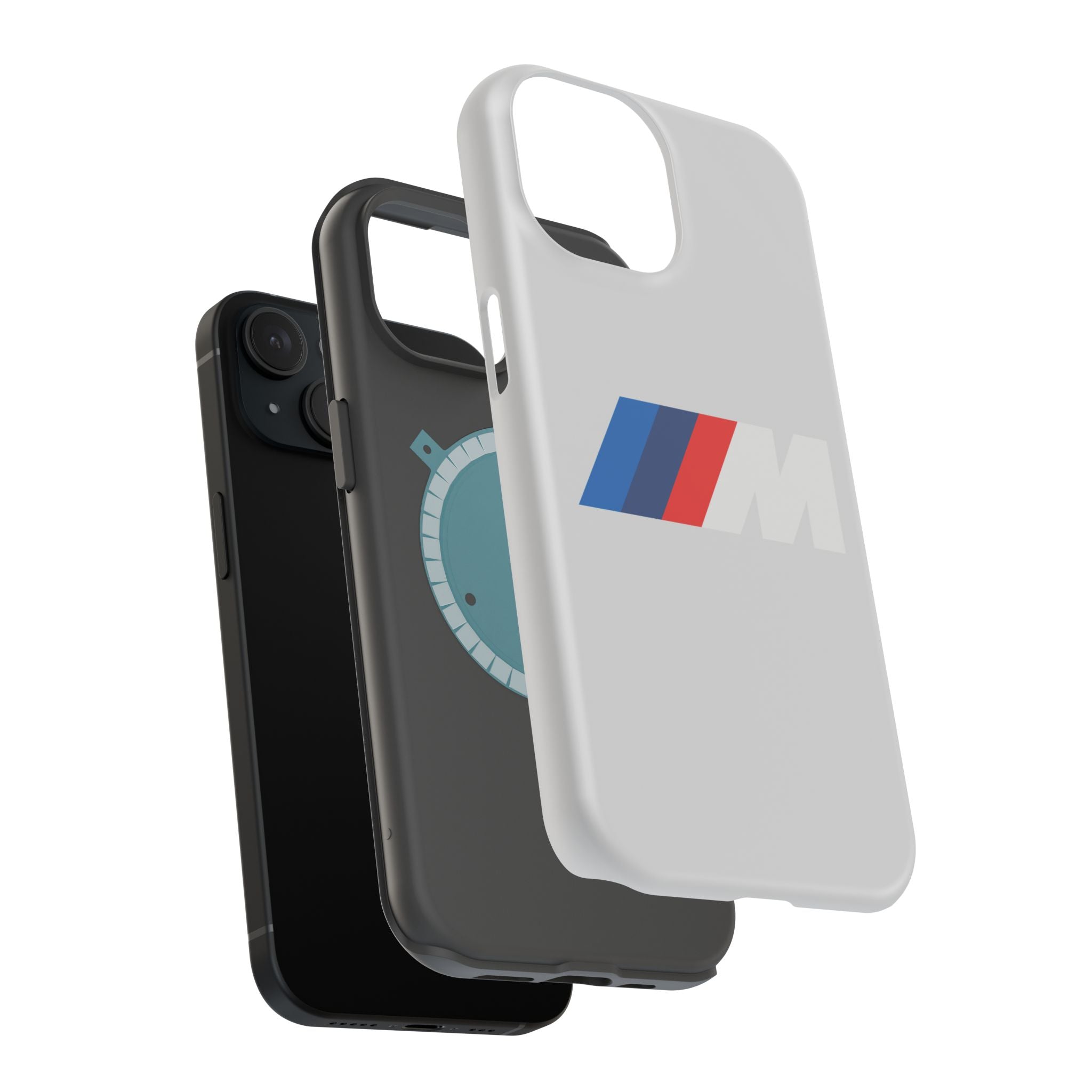 M badge inspired Magnetic Tough Cases