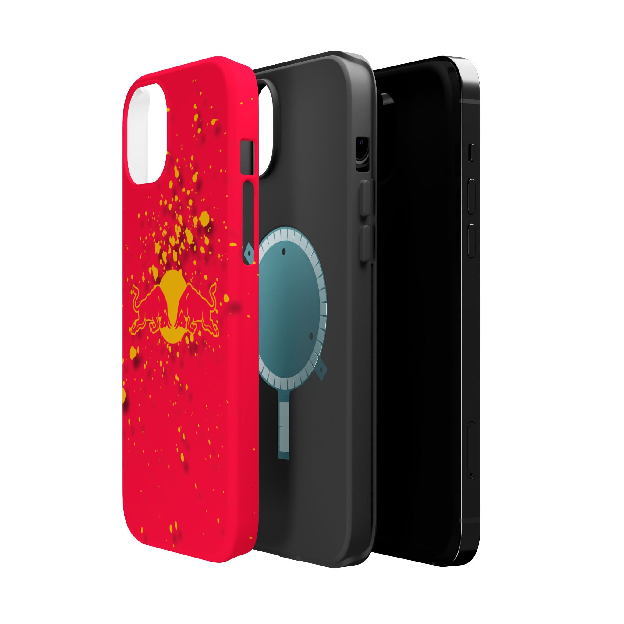 Red Bull with yellow splash inspired Magnetic Tough Cases