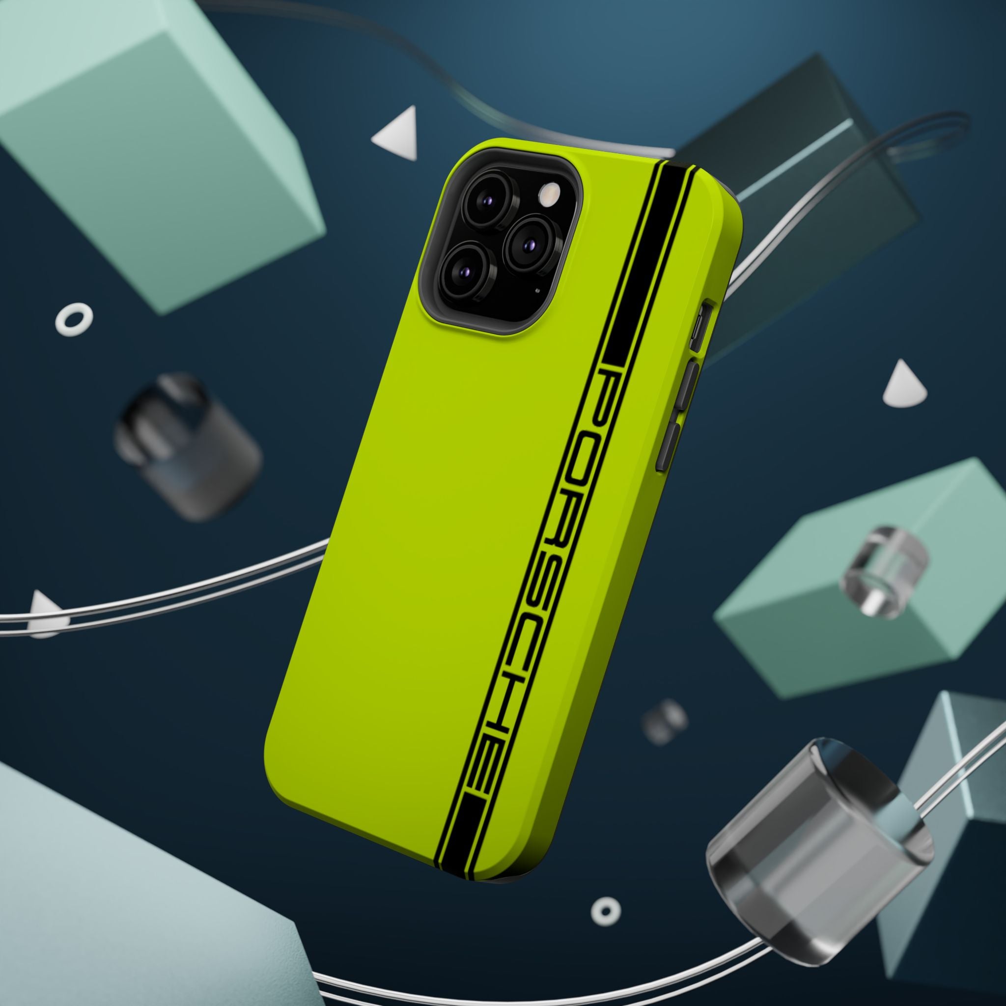 Porsche Acid Green Magnetic Tough Cases