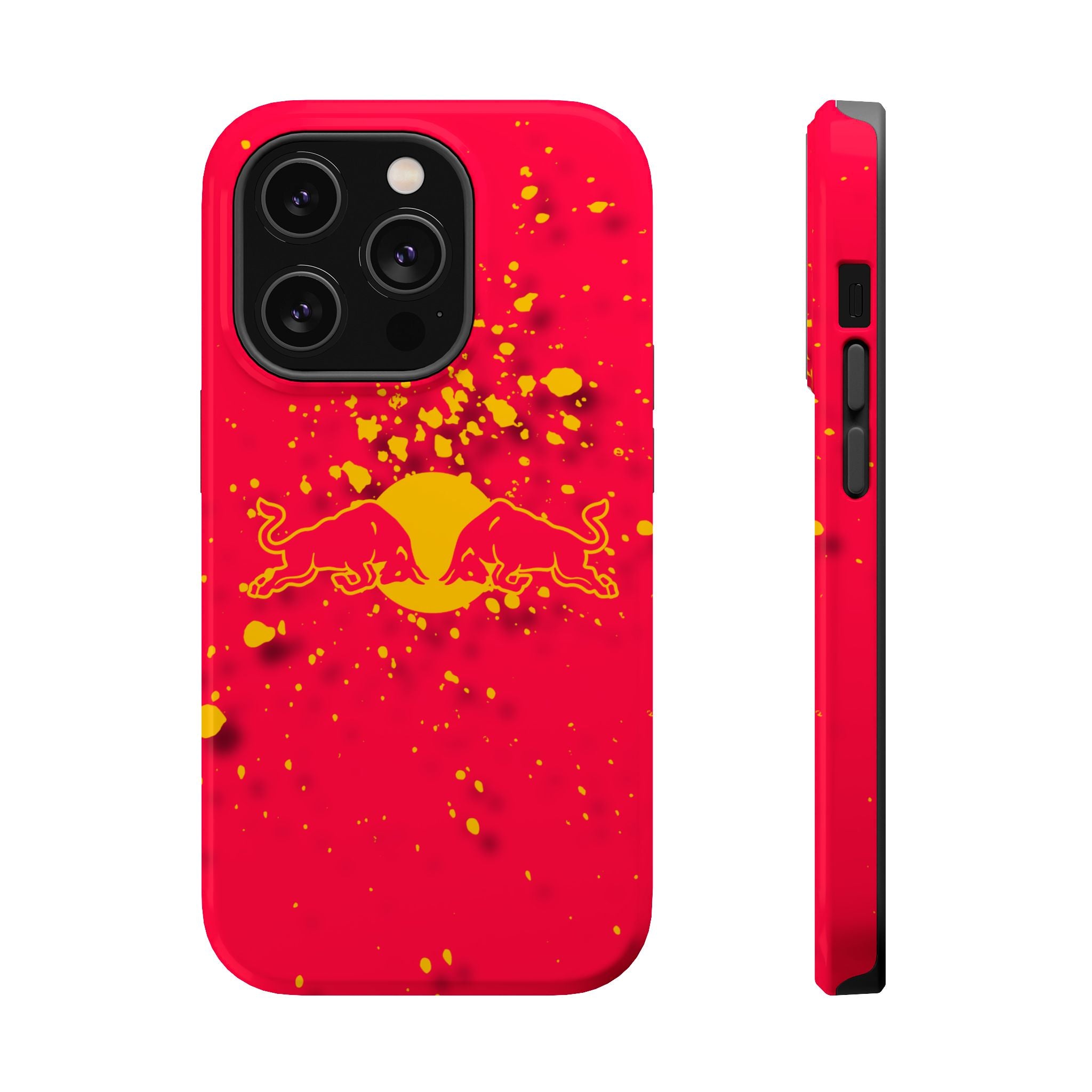 Red Bull with yellow splash inspired Magnetic Tough Cases