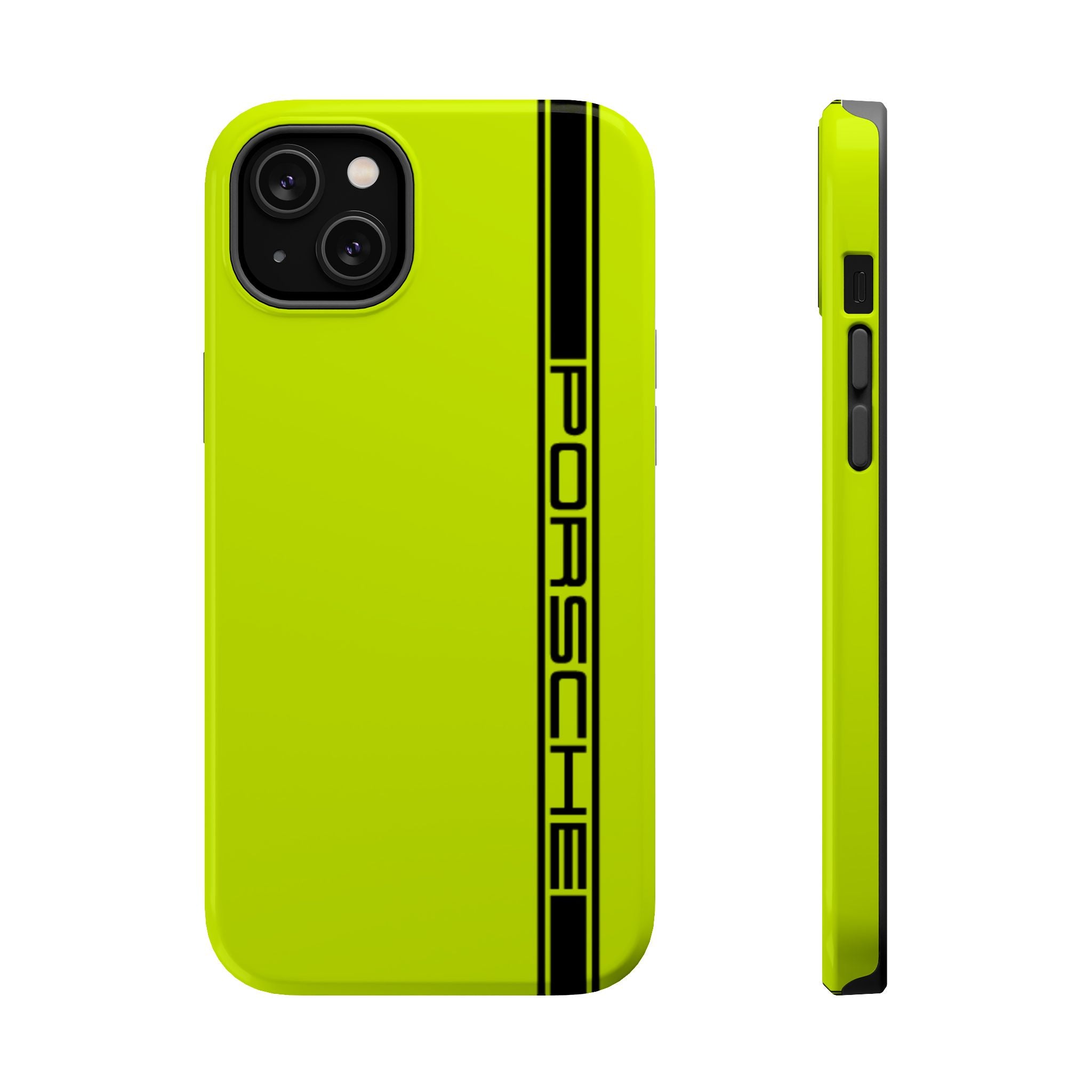 Porsche Acid Green Magnetic Tough Cases