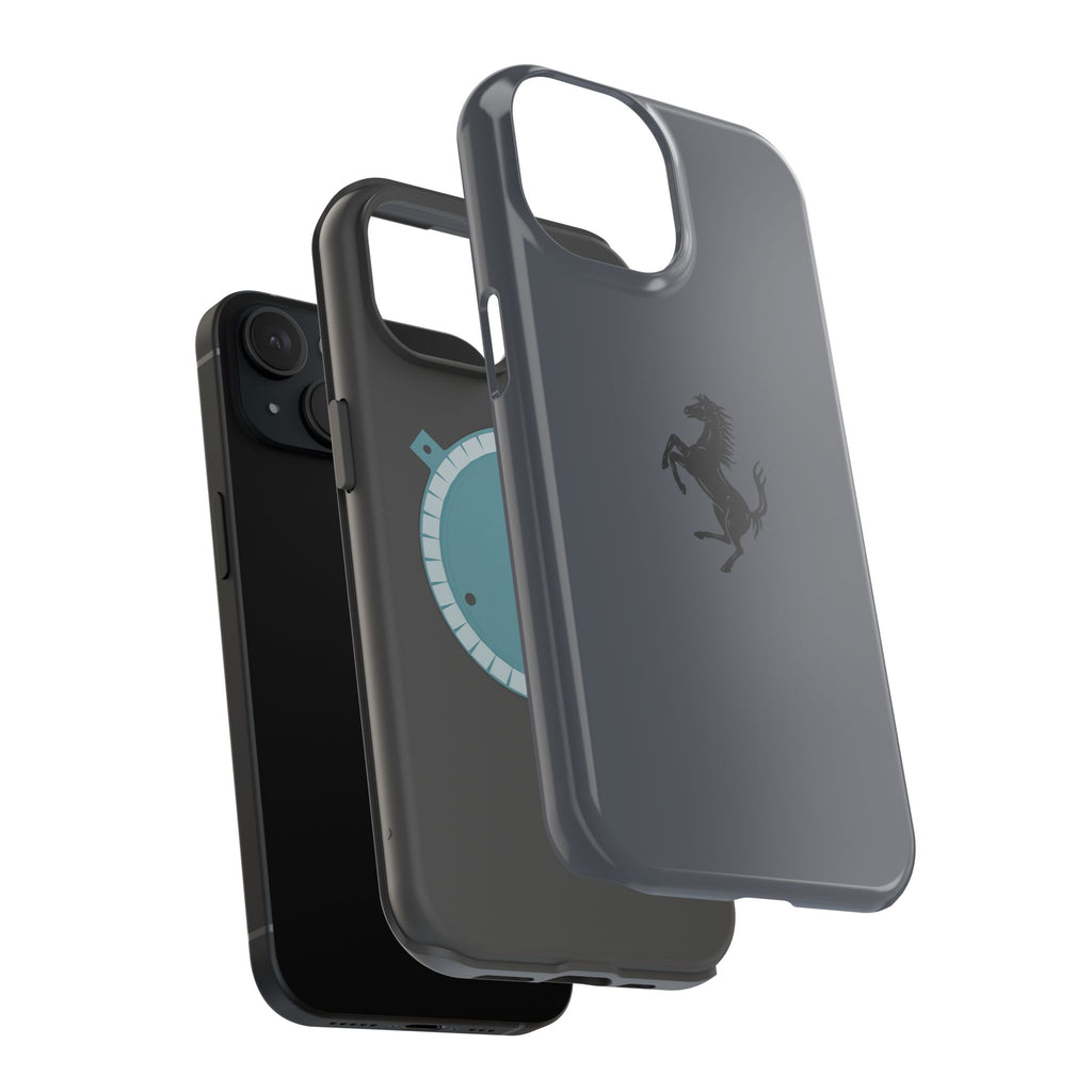 Ferrari horse Grigio silverstone inspired Magnetic Tough Cases