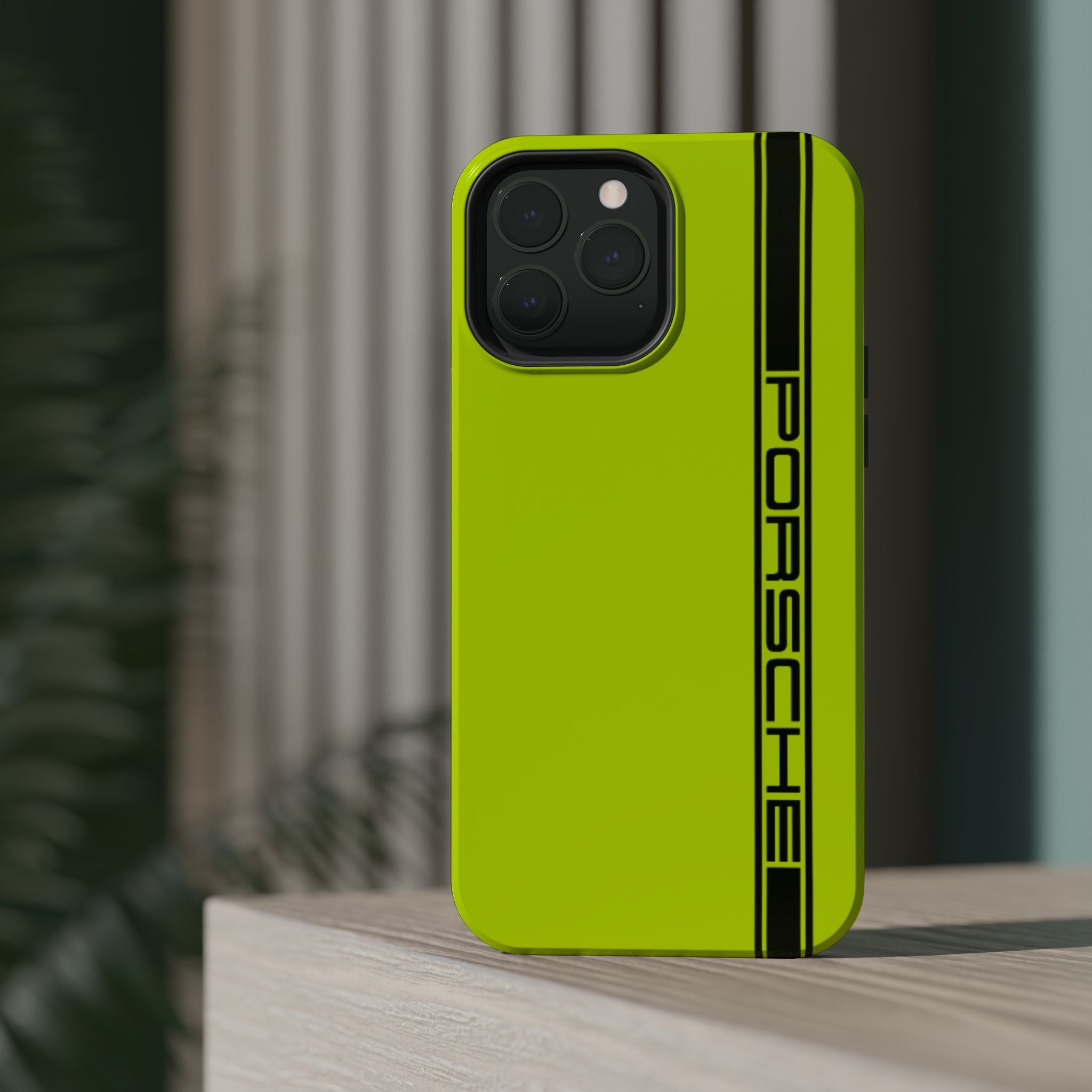 Porsche Acid Green Magnetic Tough Cases