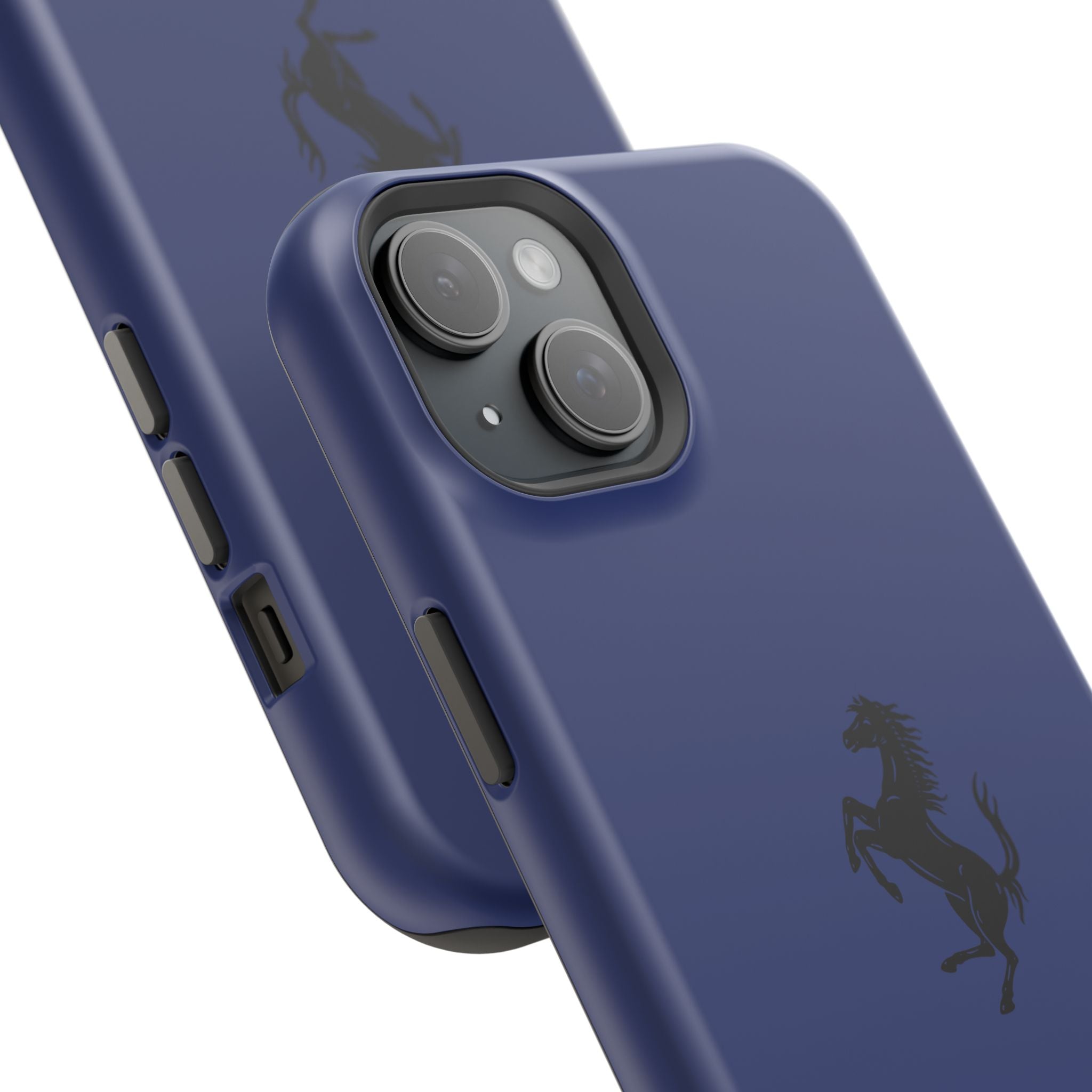 Ferrari horse Blue pozzi inspired Magnetic Tough Cases