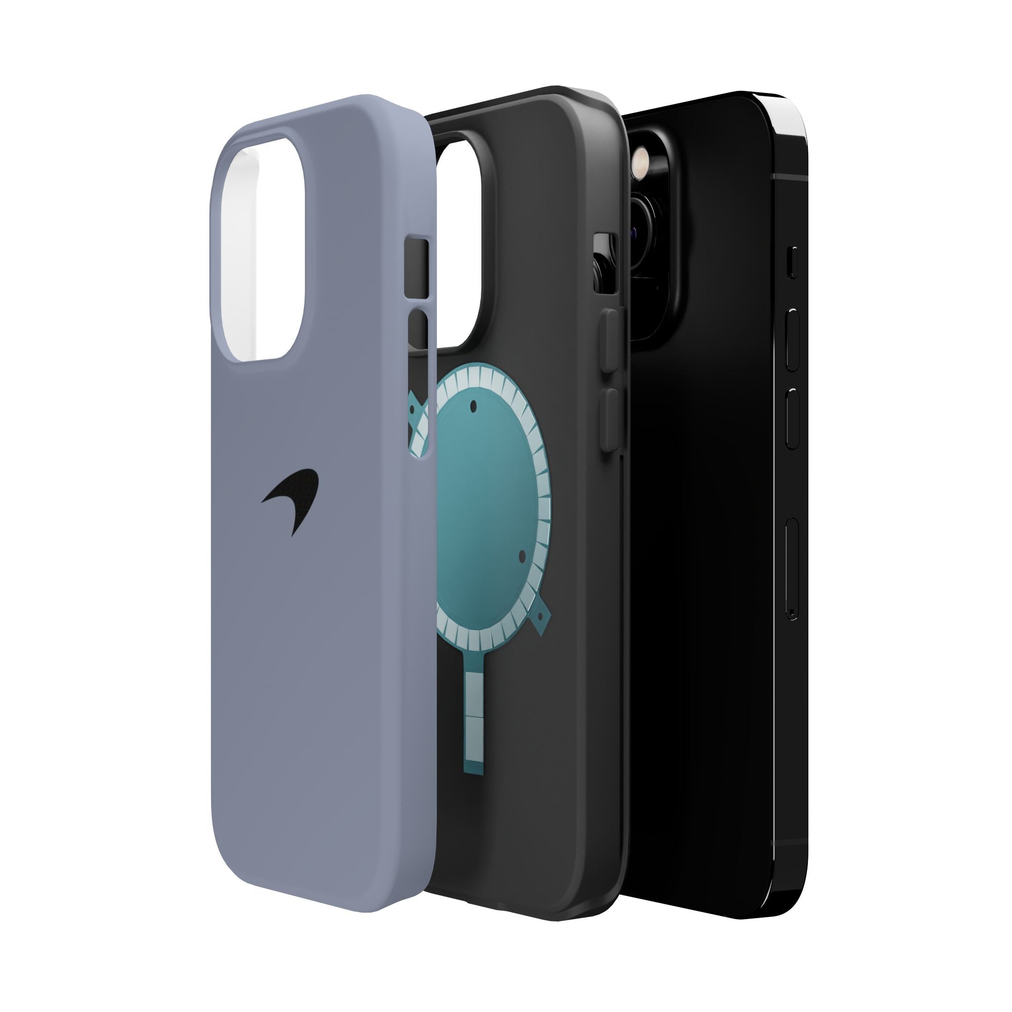 Titanium silver McLaren inspired Magnetic Tough Cases