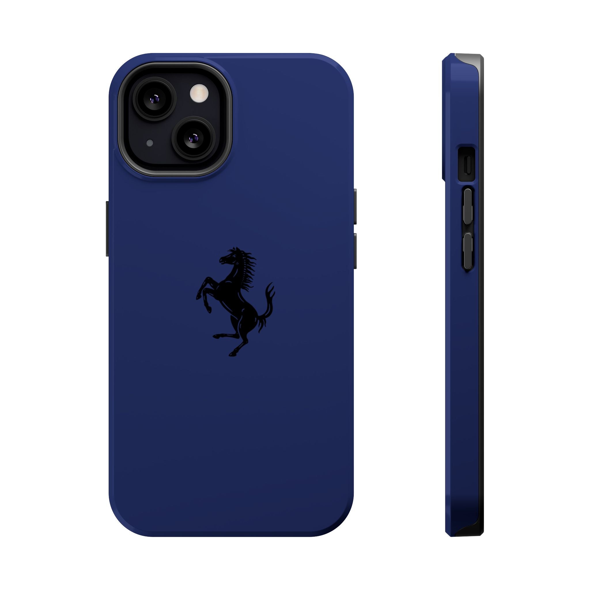 Ferrari horse Blue pozzi inspired Magnetic Tough Cases