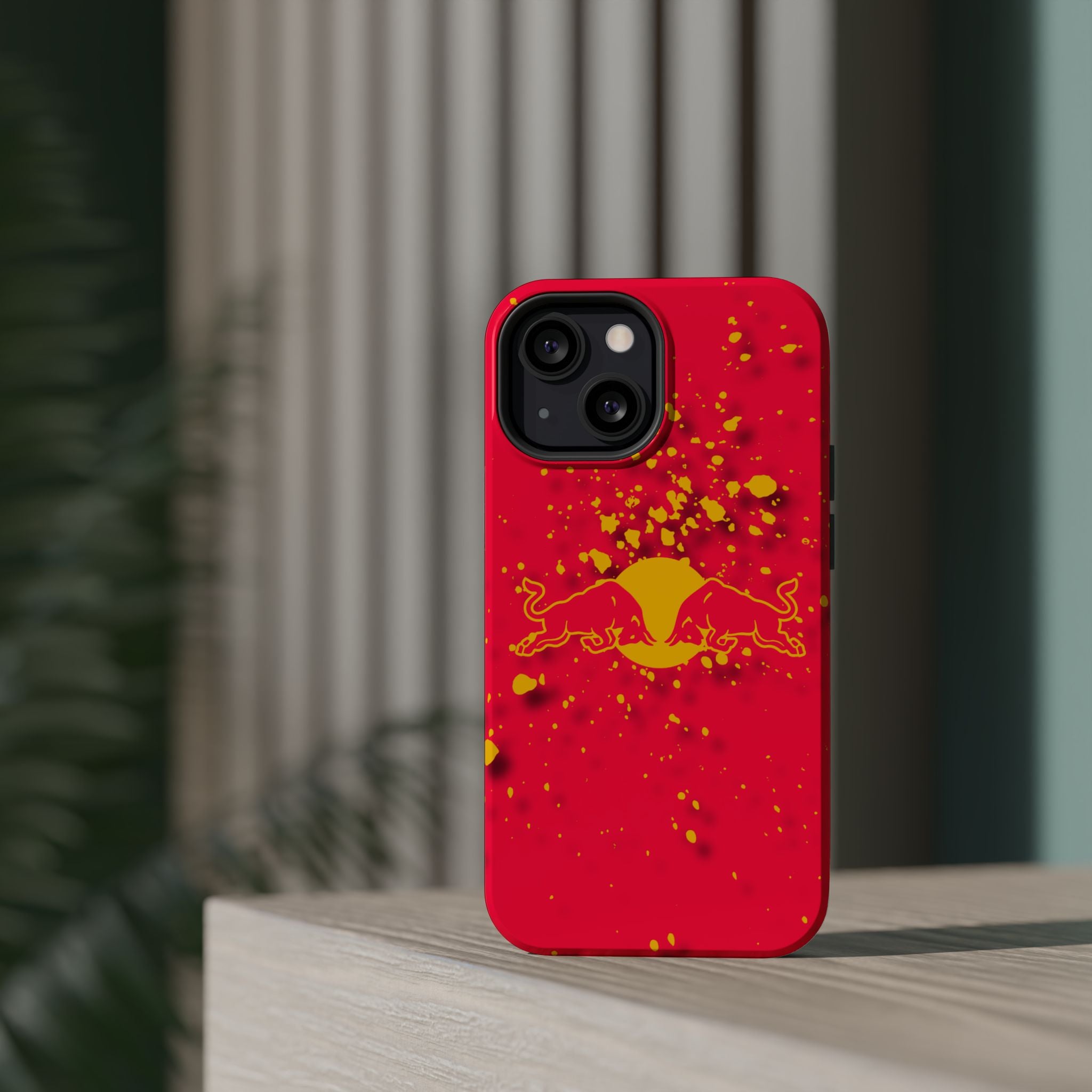 Red Bull with yellow splash inspired Magnetic Tough Cases