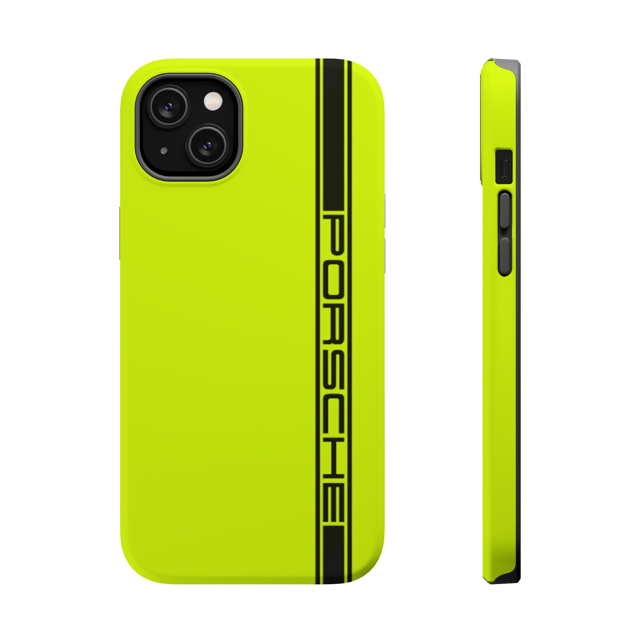 Porsche Acid Green Magnetic Tough Cases