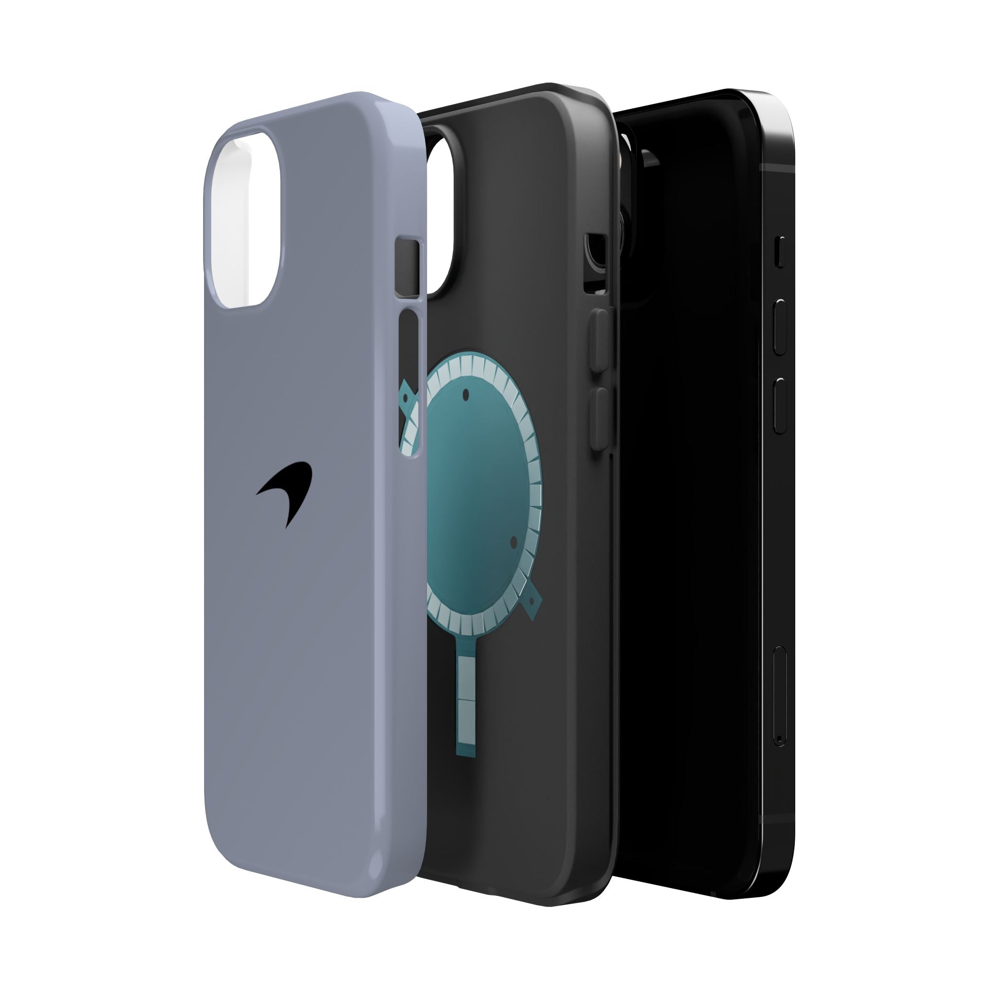 Titanium silver McLaren inspired Magnetic Tough Cases