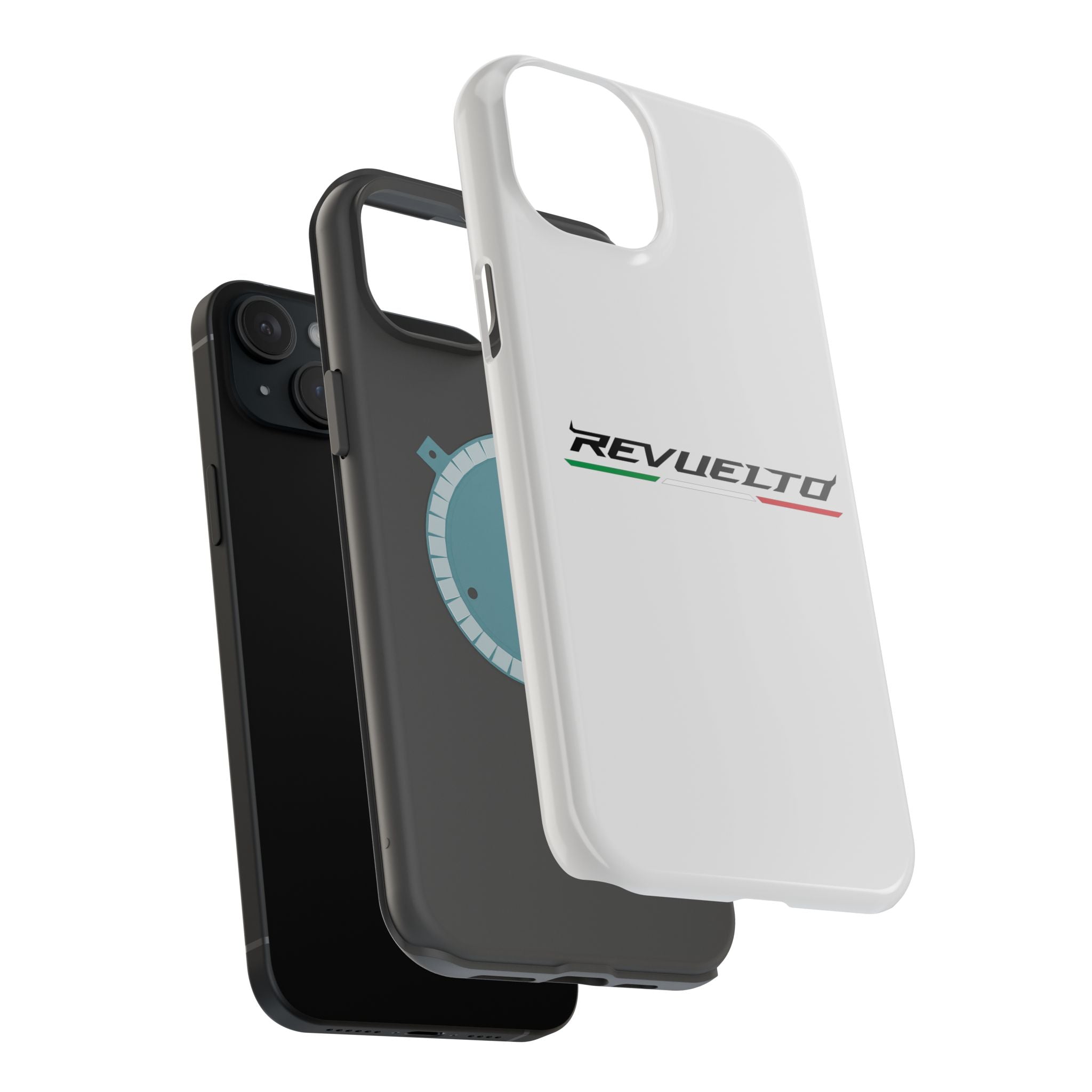 Lamborghini Revuelto White inspired Magnetic Tough Cases