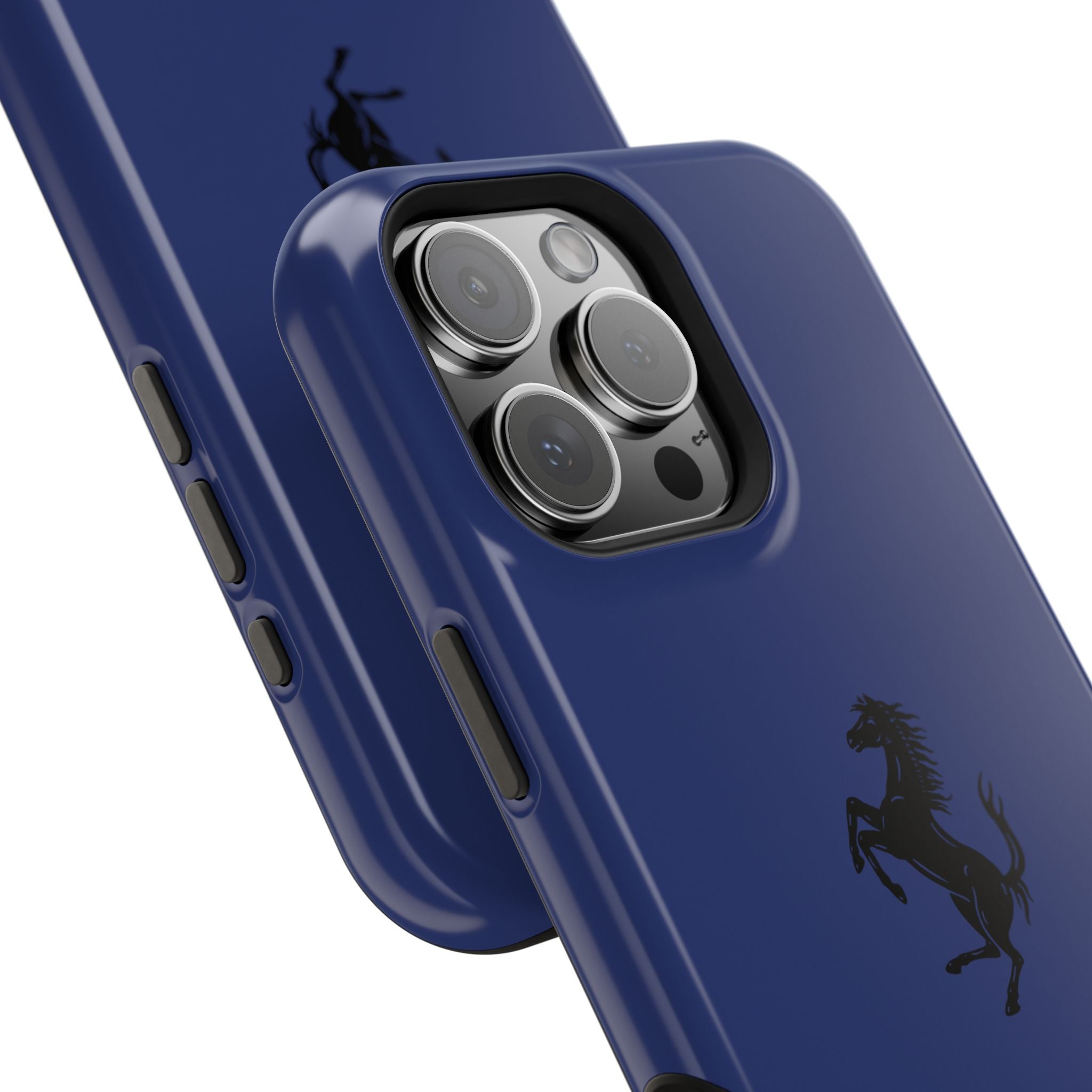 Ferrari horse blu pozzi inspired Magnetic Tough Cases