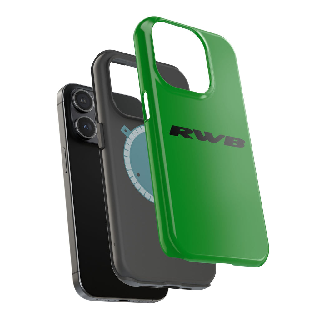 Estuches magnéticos resistentes inspirados en el verde víbora de RWB