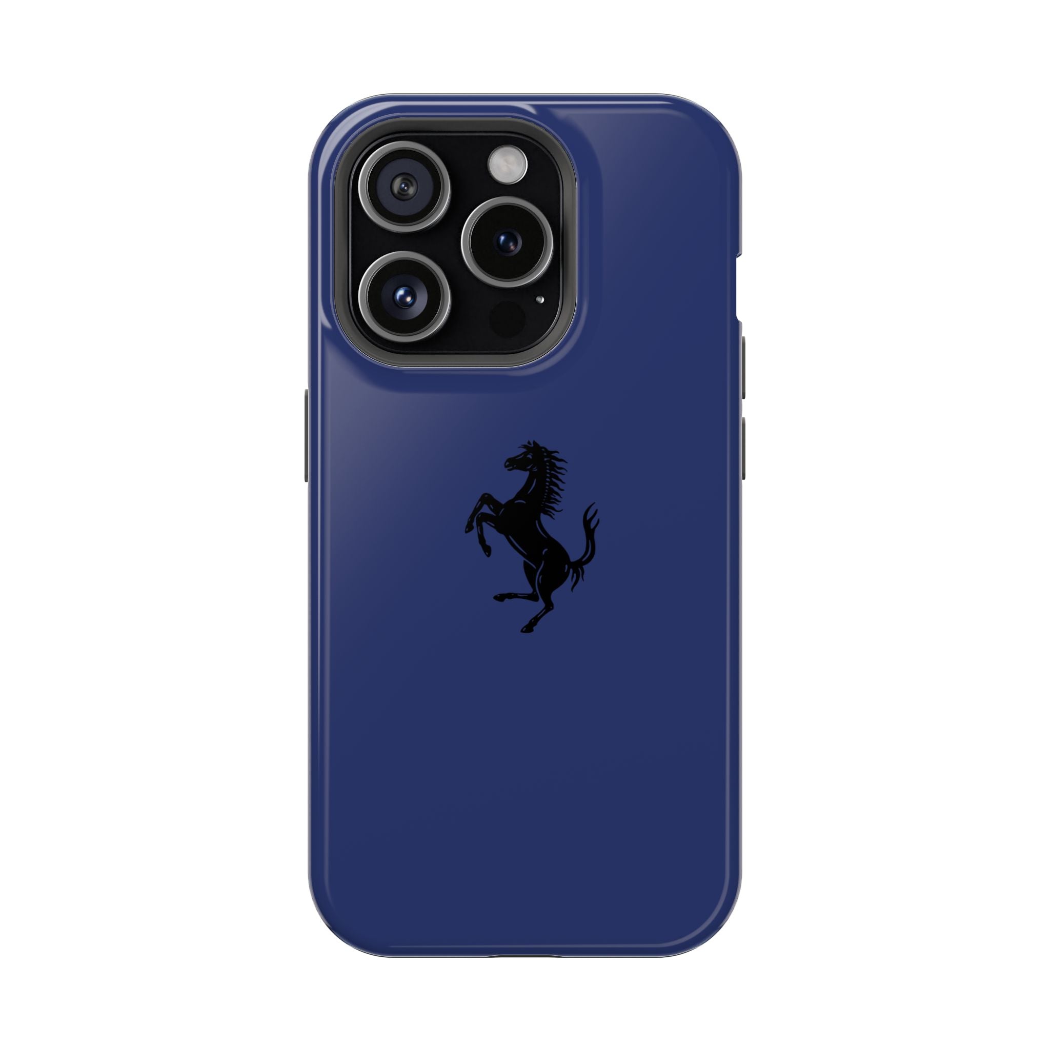 Ferrari horse Blue pozzi inspired Magnetic Tough Cases