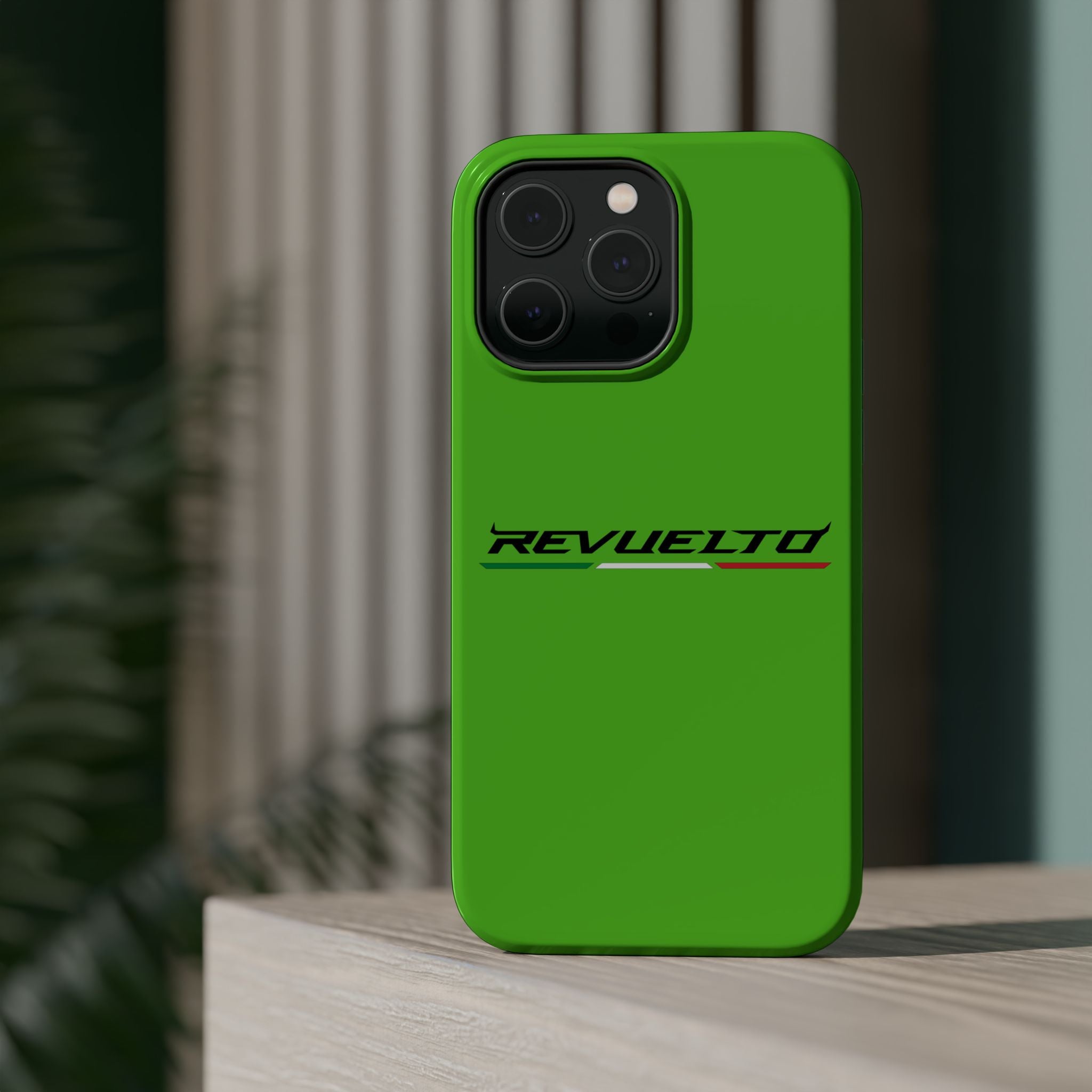 Lamborghini Revuelto Green inspired Magnetic Tough Cases