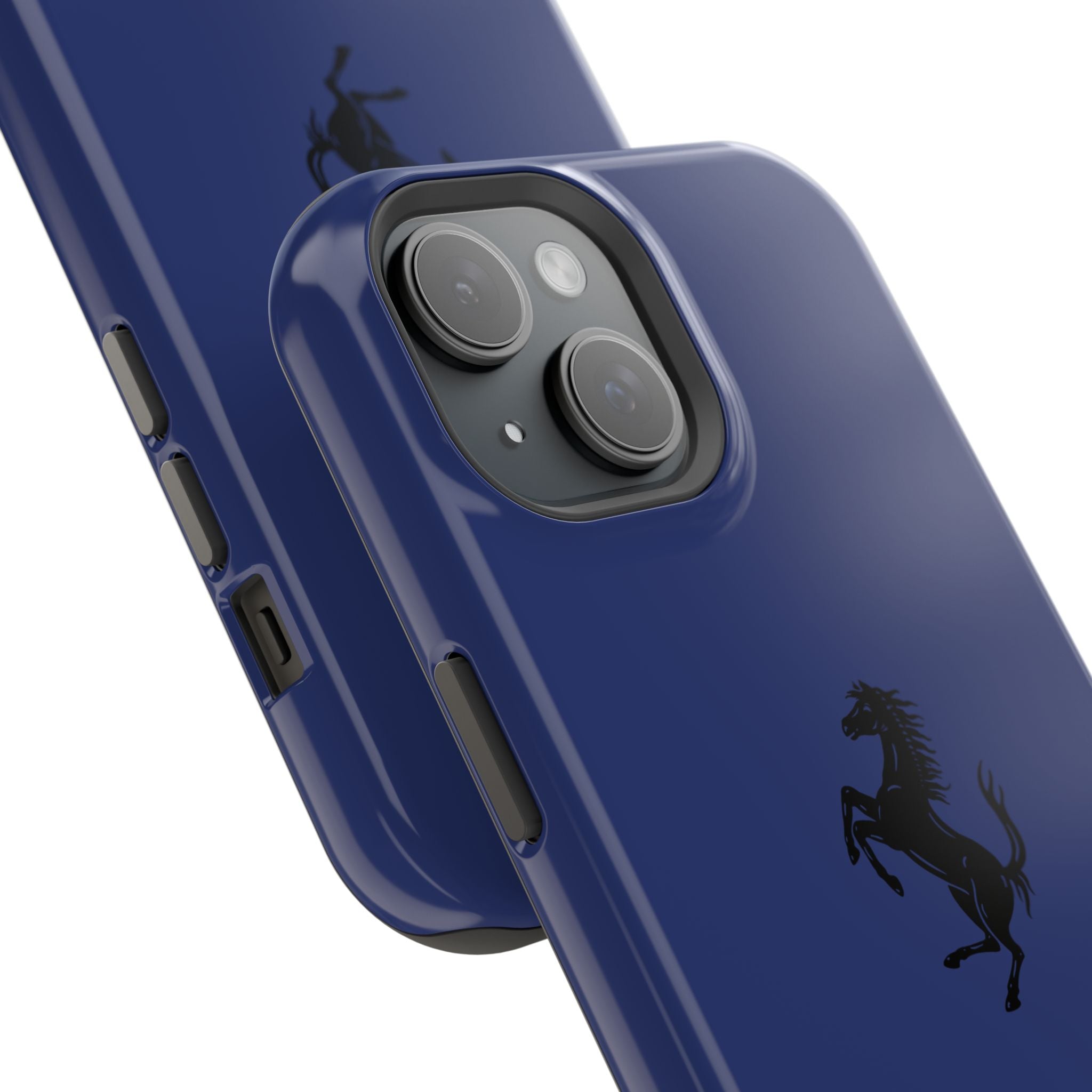 Ferrari horse blu pozzi inspired Magnetic Tough Cases