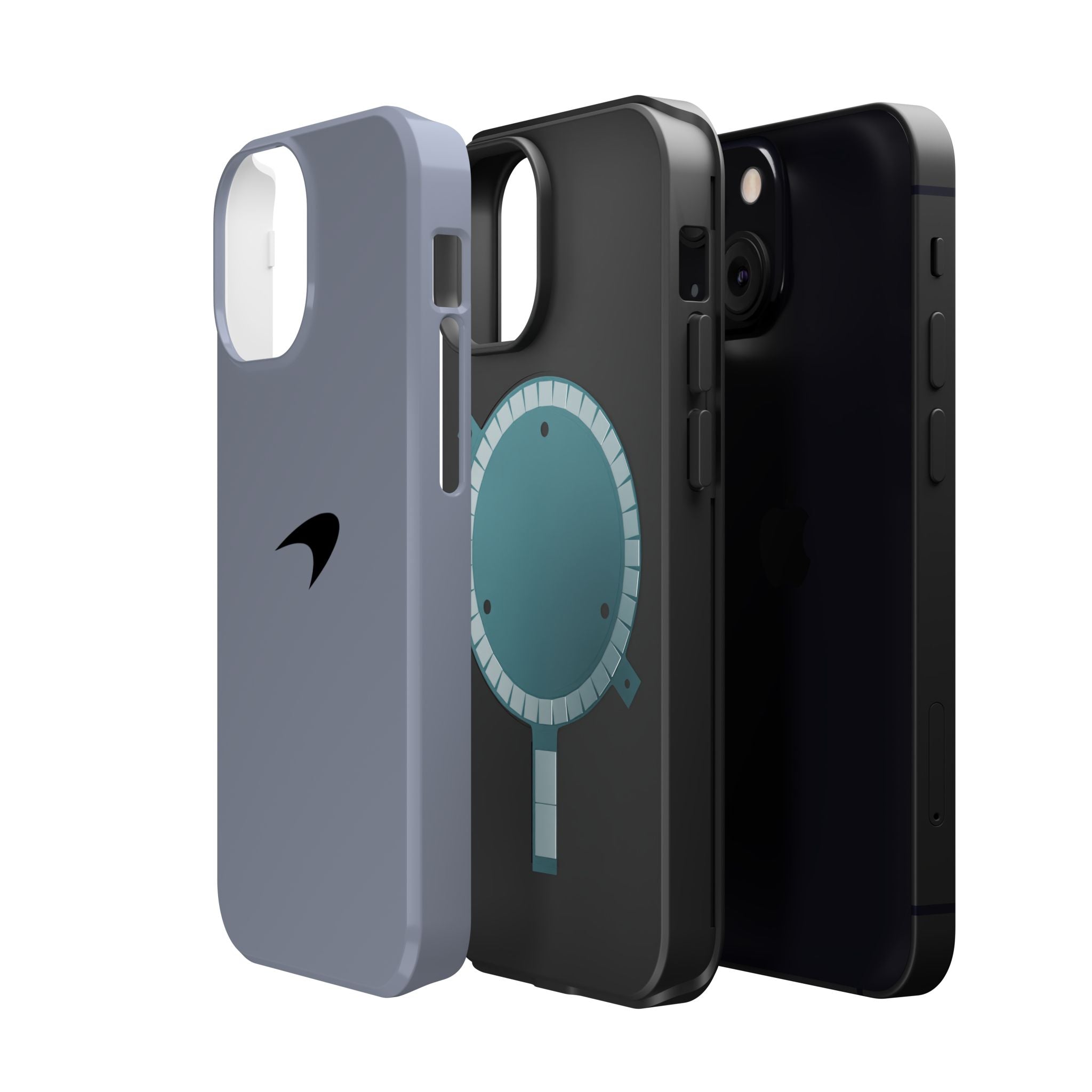 Titanium silver McLaren inspired Magnetic Tough Cases