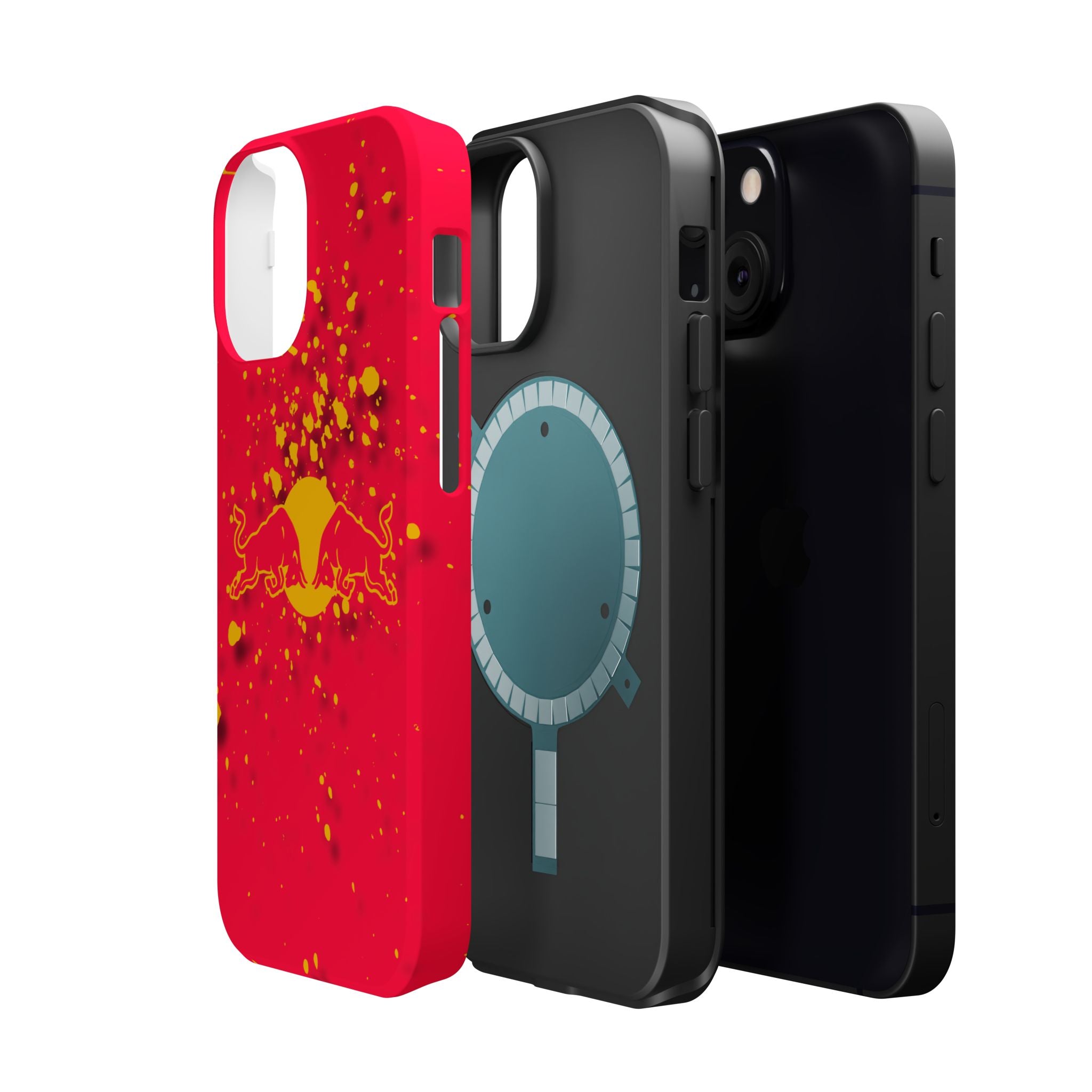 Red Bull with yellow splash inspired Magnetic Tough Cases