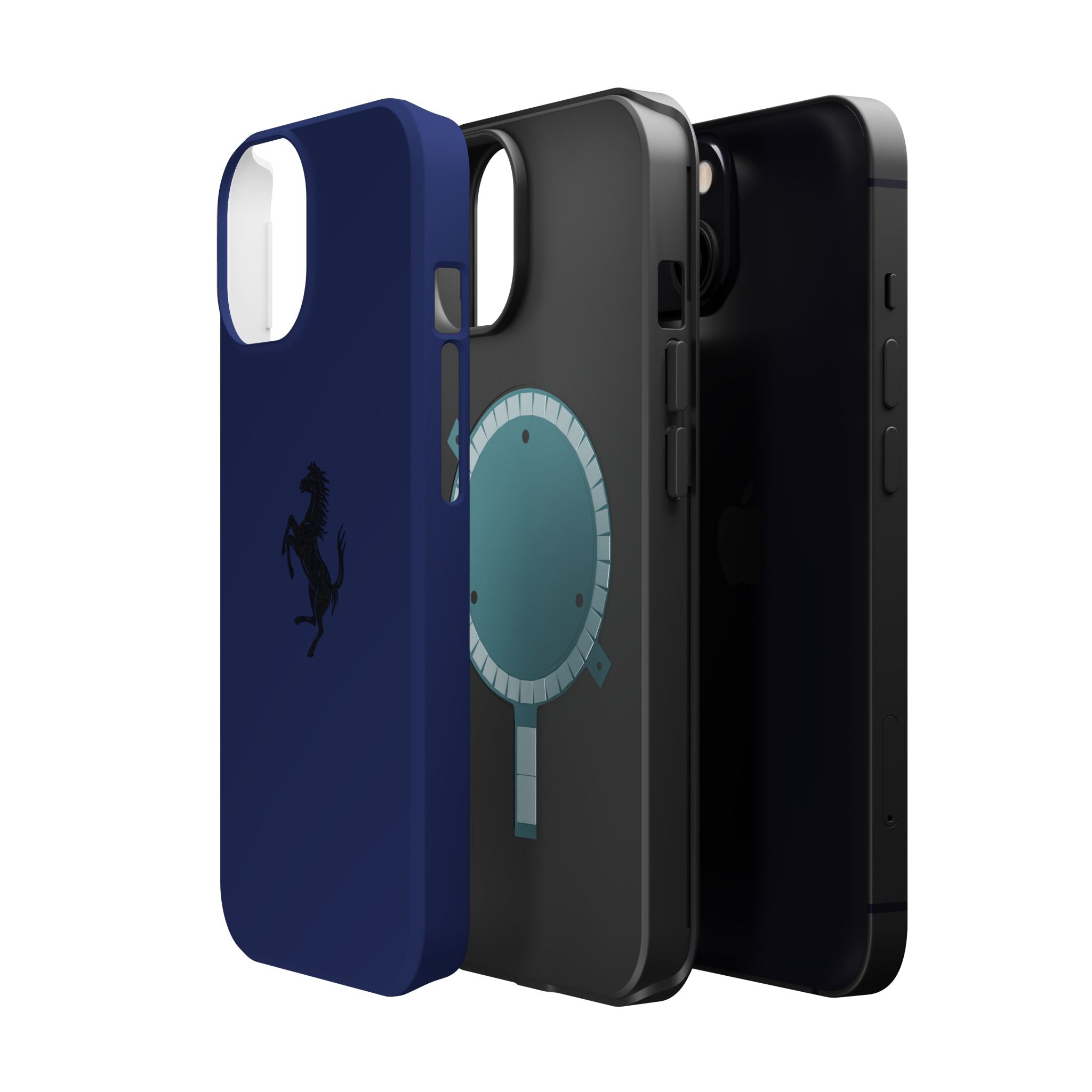 Ferrari horse blu pozzi inspired Magnetic Tough Cases