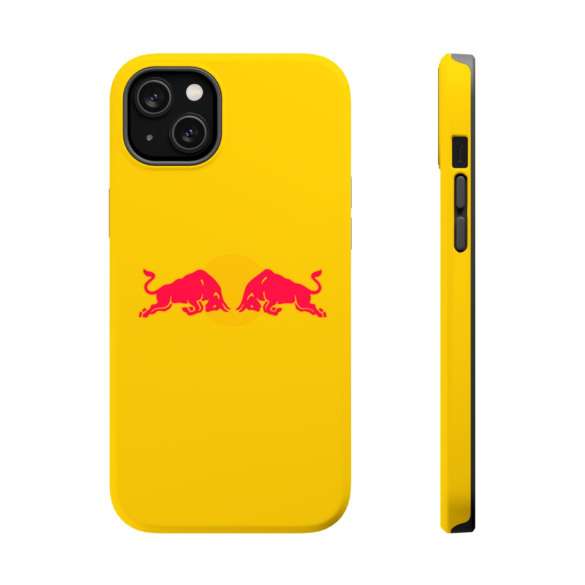 Red Bull yellow inspired Magnetic Tough Cases