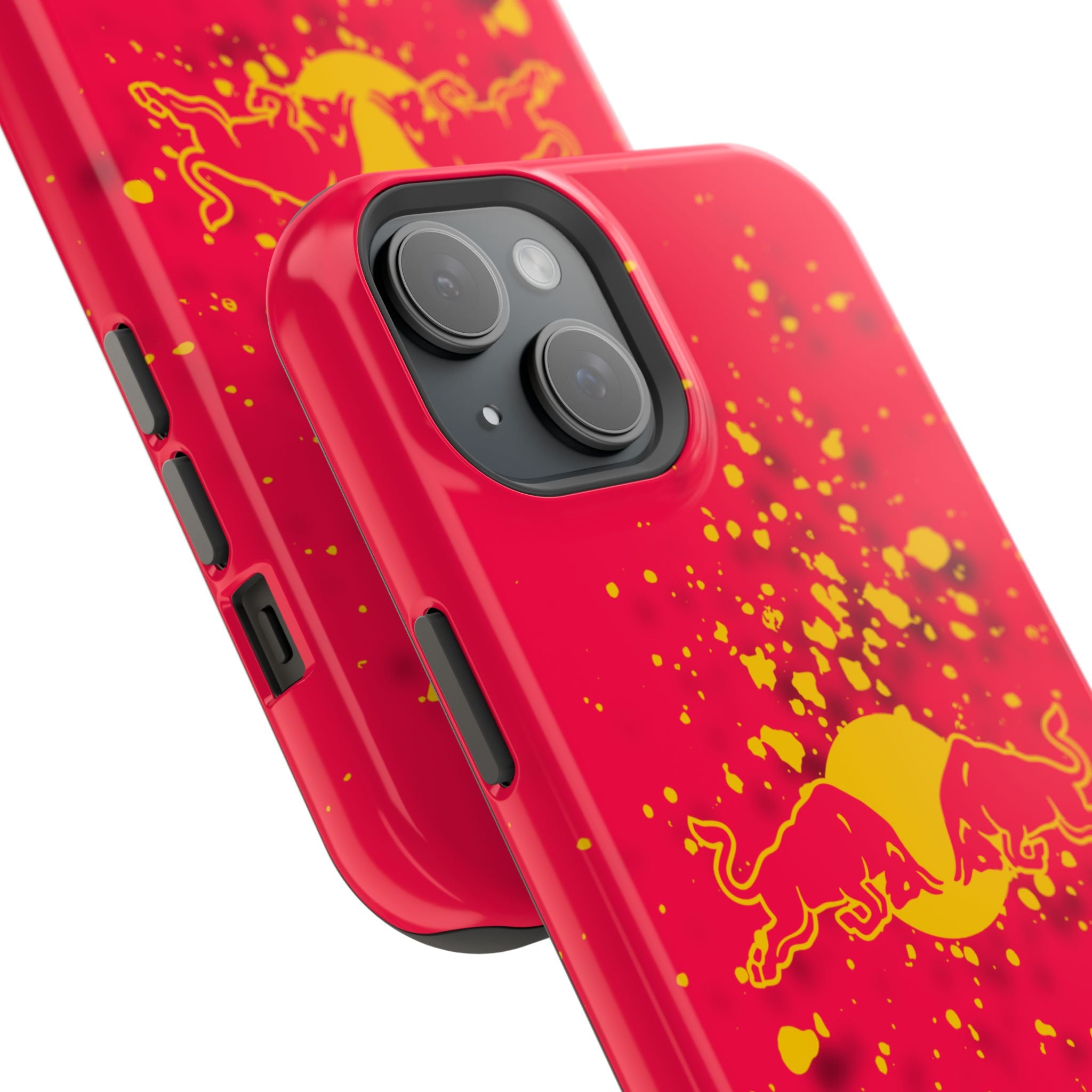 Red Bull with yellow splash inspired Magnetic Tough Cases