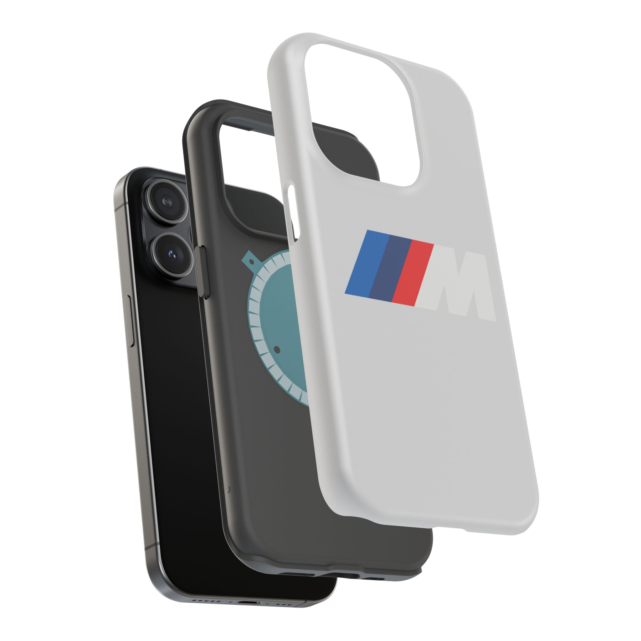 M badge inspired Magnetic Tough Cases