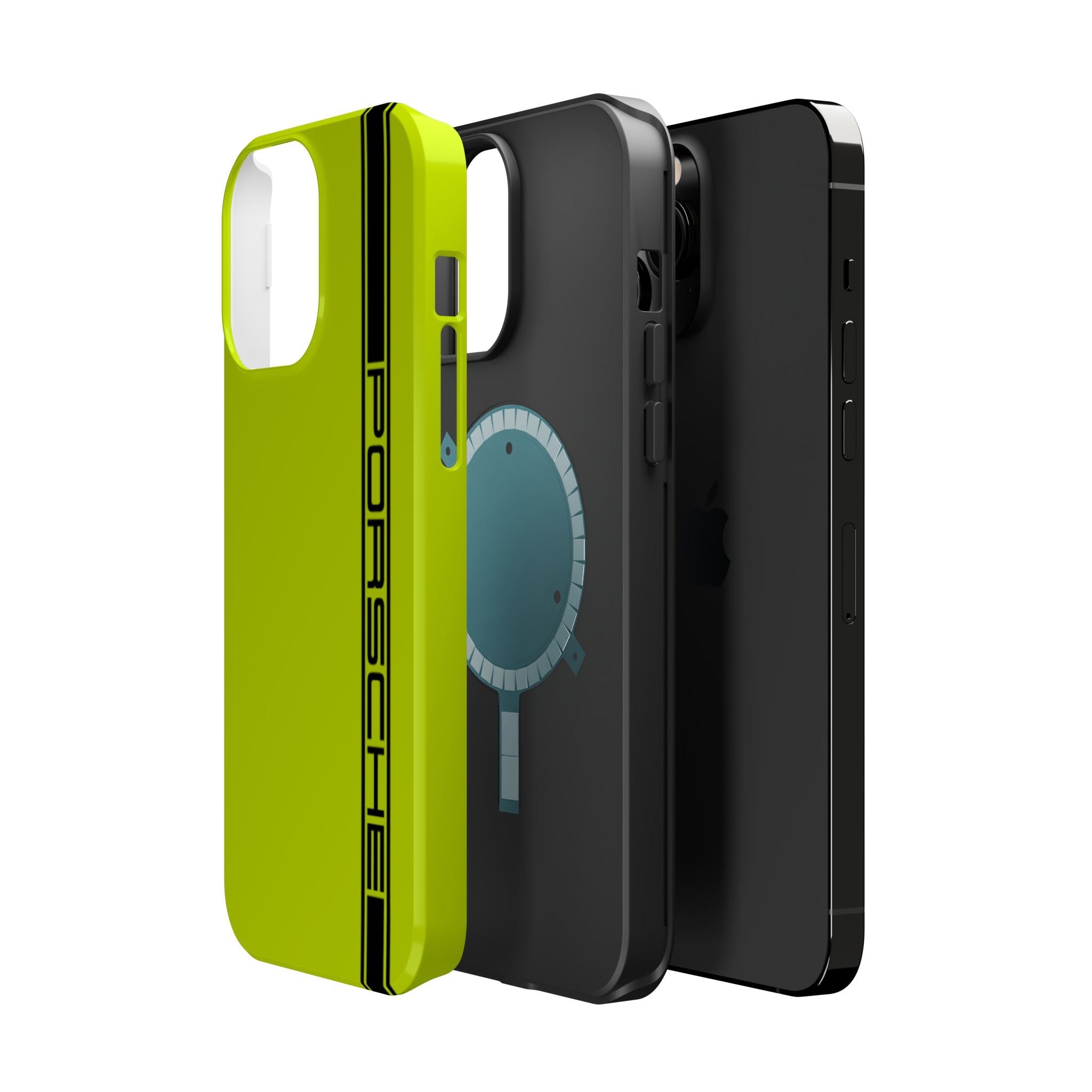 Porsche Acid Green Magnetic Tough Cases