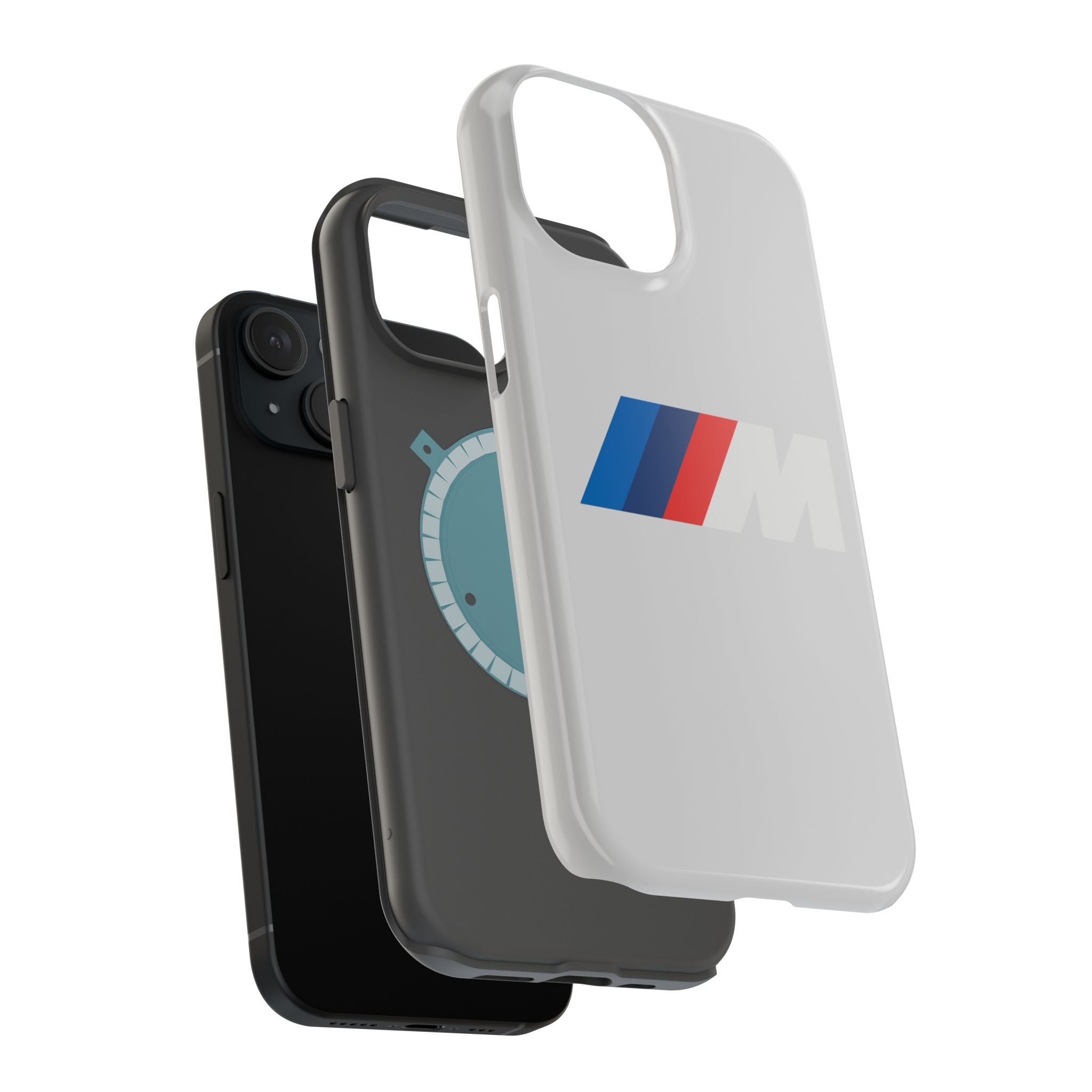 M badge inspired Magnetic Tough Cases
