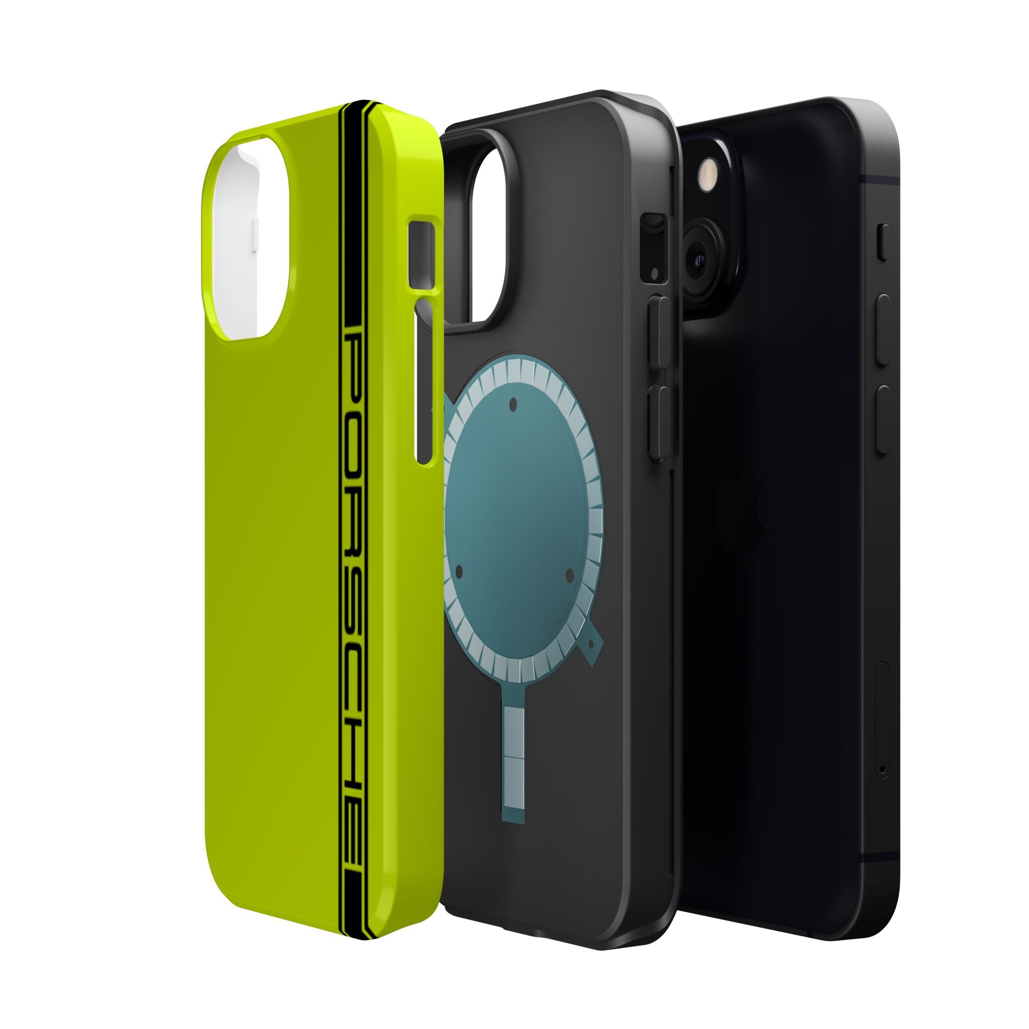 Porsche Acid Green Magnetic Tough Cases