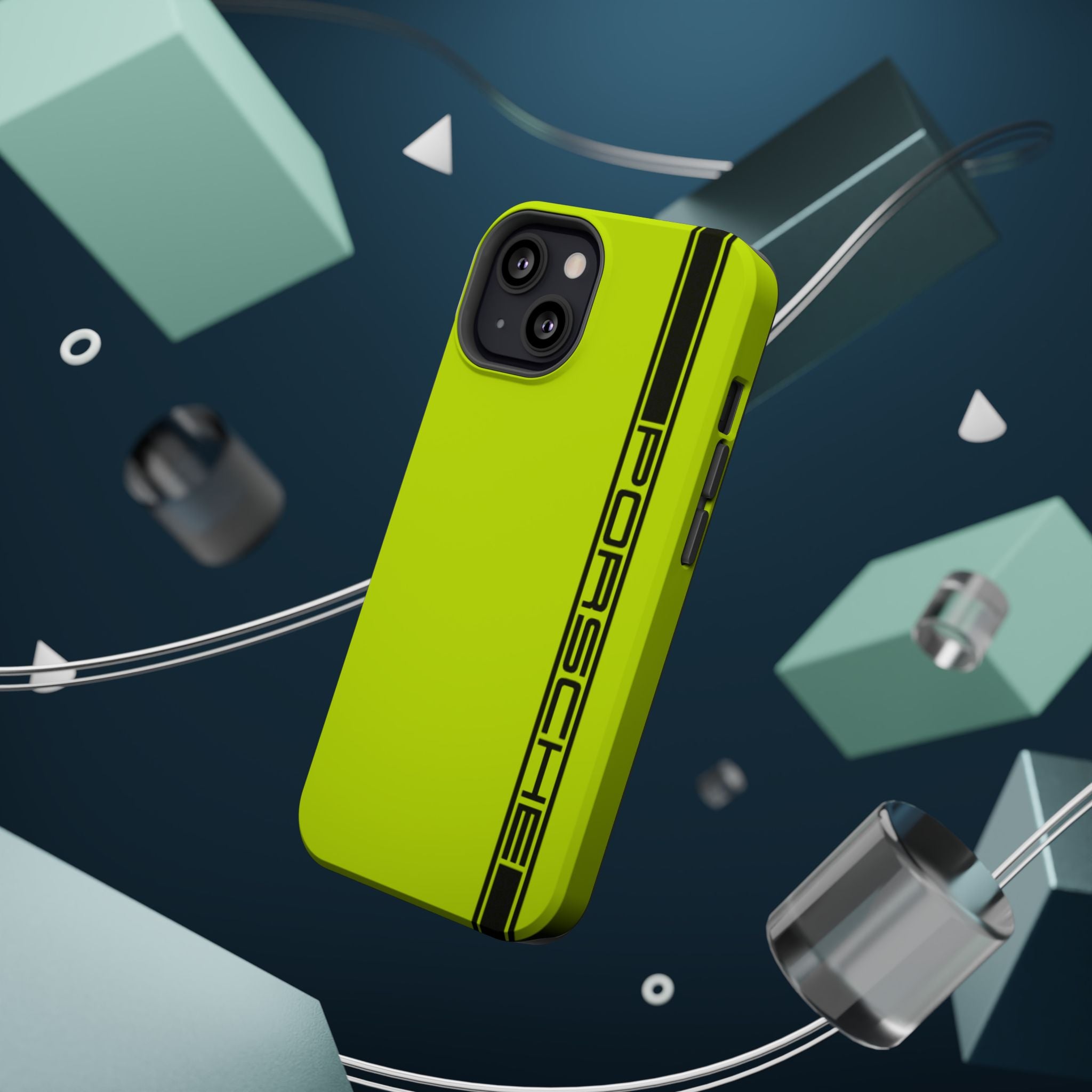 Porsche Acid Green Magnetic Tough Cases