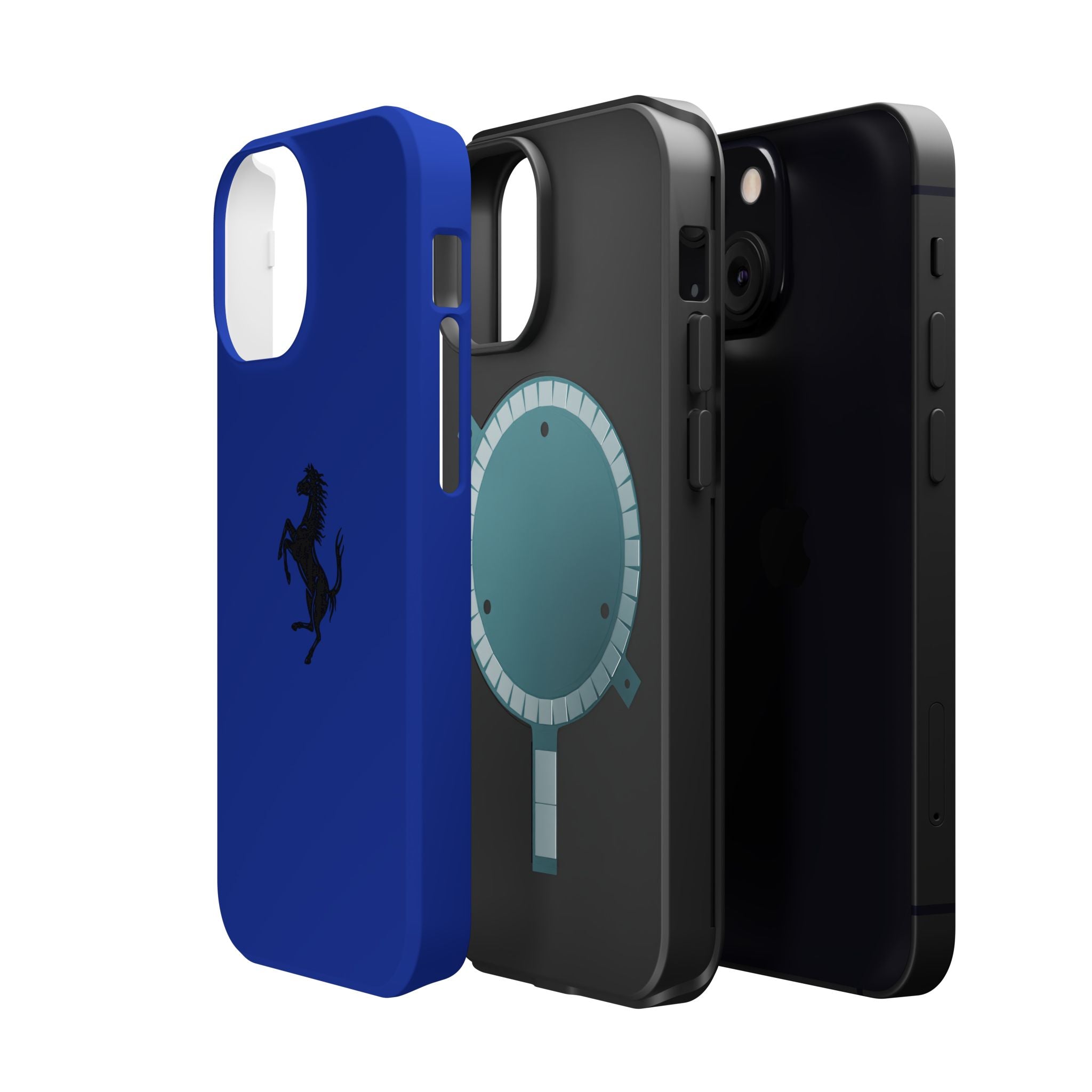 Ferrari horse blu Tour de France inspired Magnetic Tough Cases