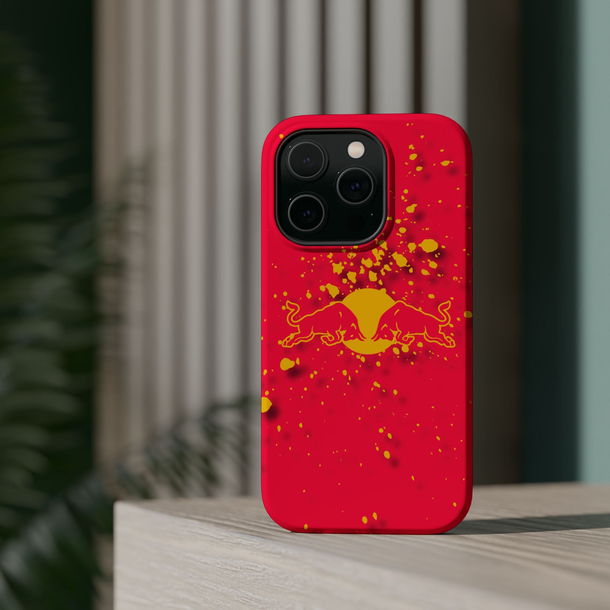 Red Bull with yellow splash inspired Magnetic Tough Cases