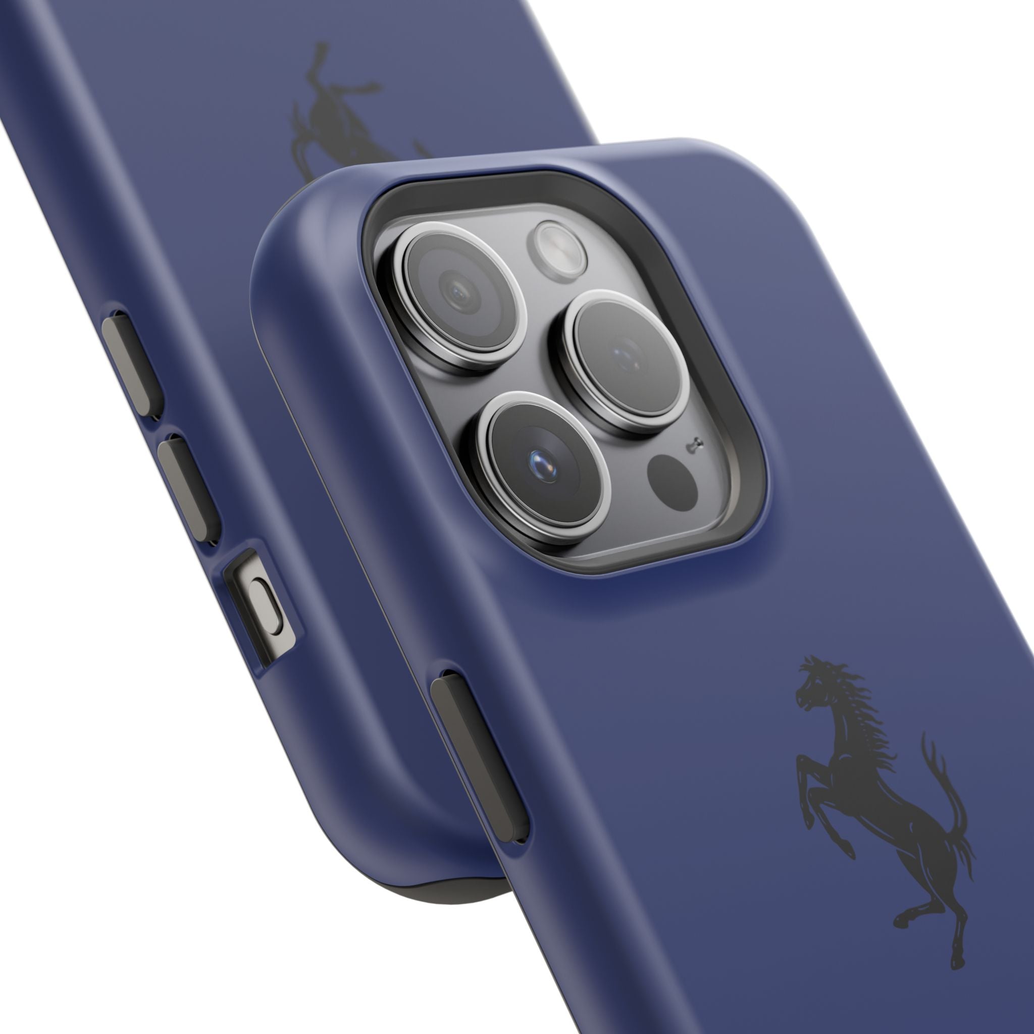 Ferrari horse Blue pozzi inspired Magnetic Tough Cases