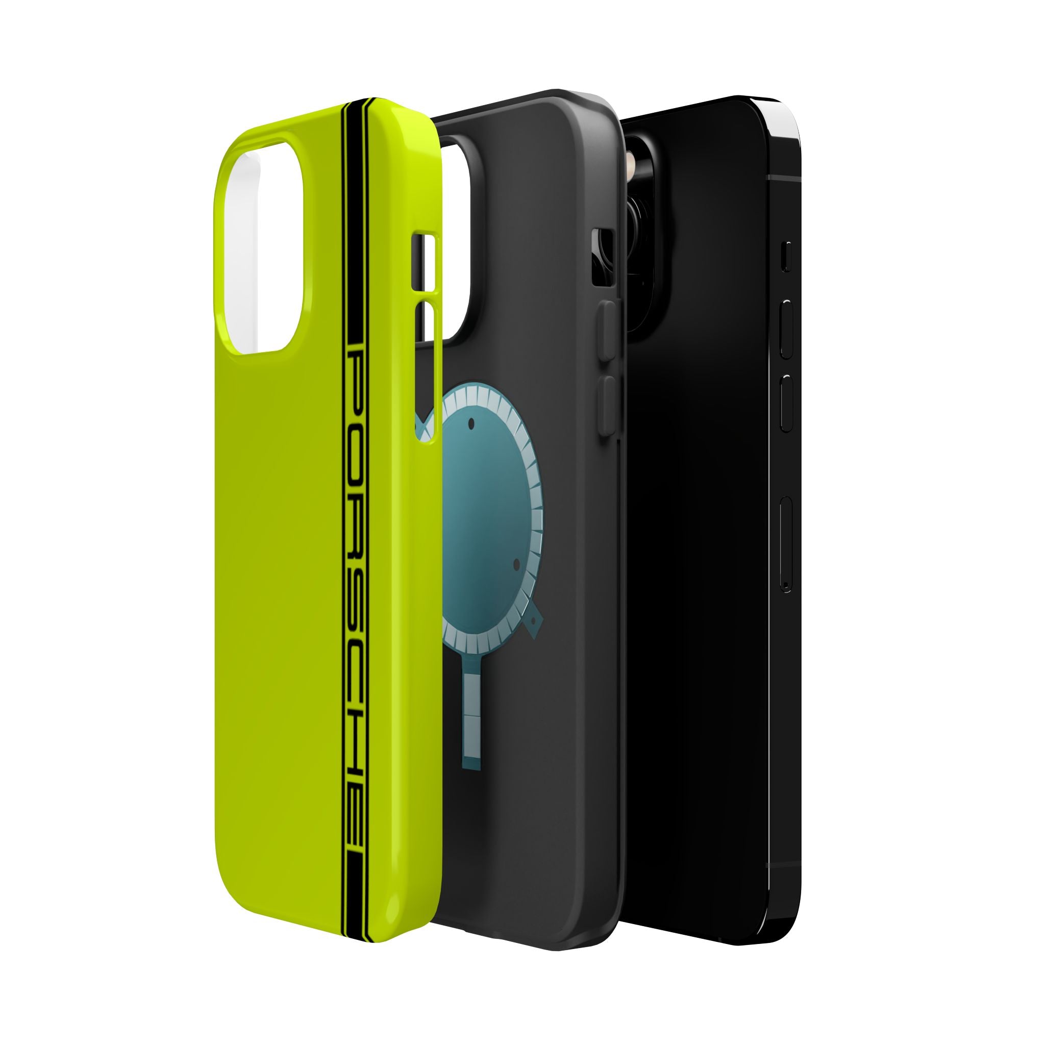 Porsche Acid Green Magnetic Tough Cases